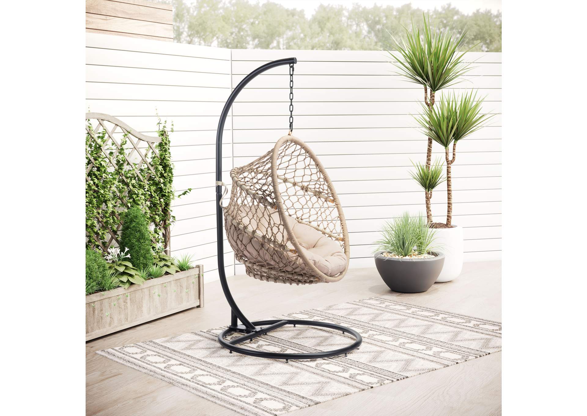 Las Palmas Hanging Chair Natural,Zuo