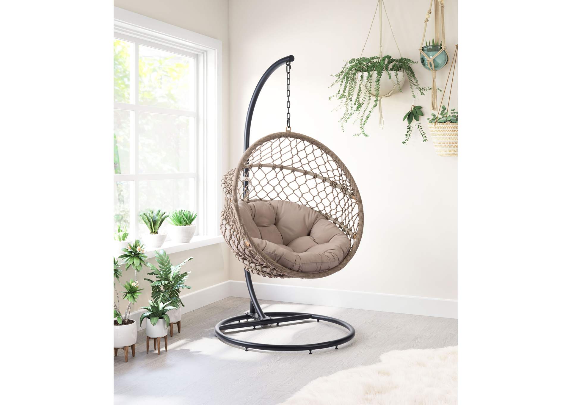 Las Palmas Hanging Chair Natural,Zuo
