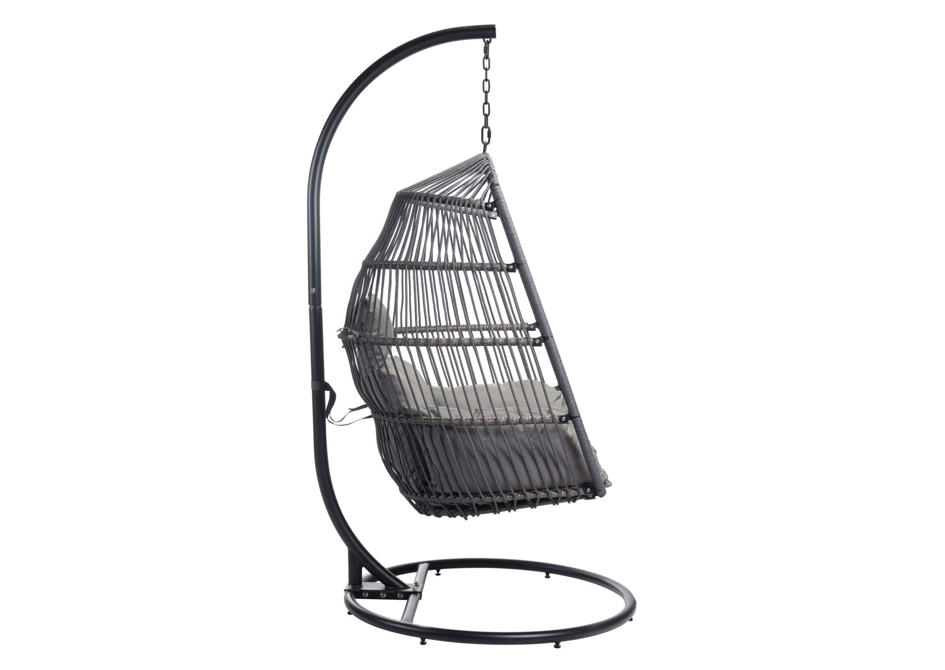 Bilbao Hanging Chair Gray,Zuo