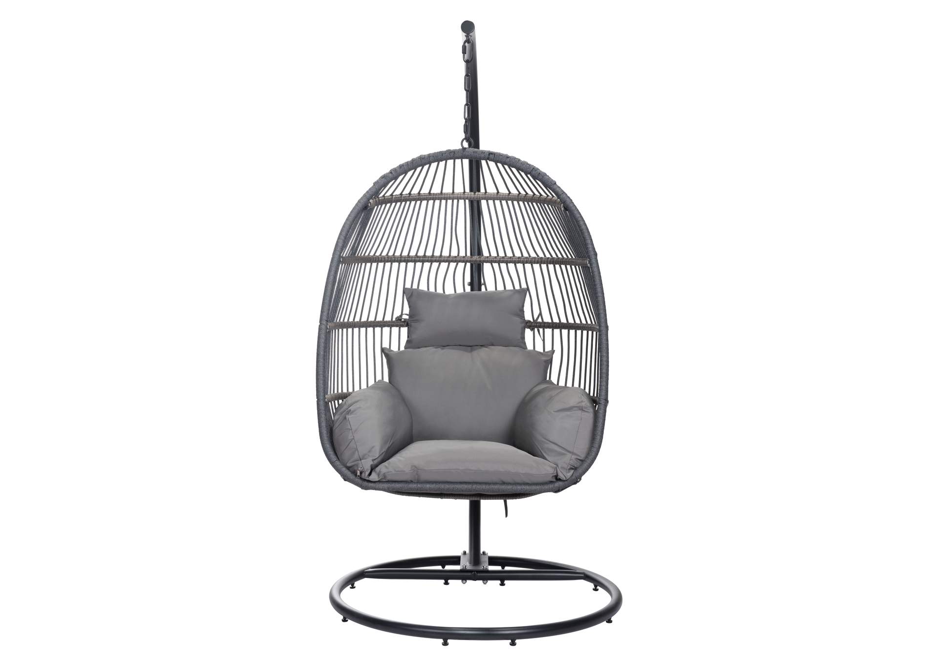 Bilbao Hanging Chair Gray,Zuo