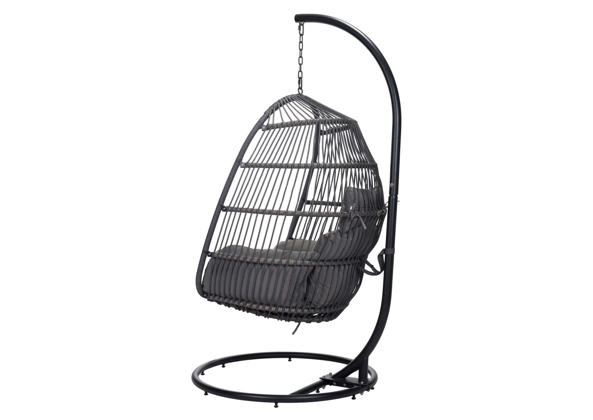 Bilbao Hanging Chair Gray,Zuo