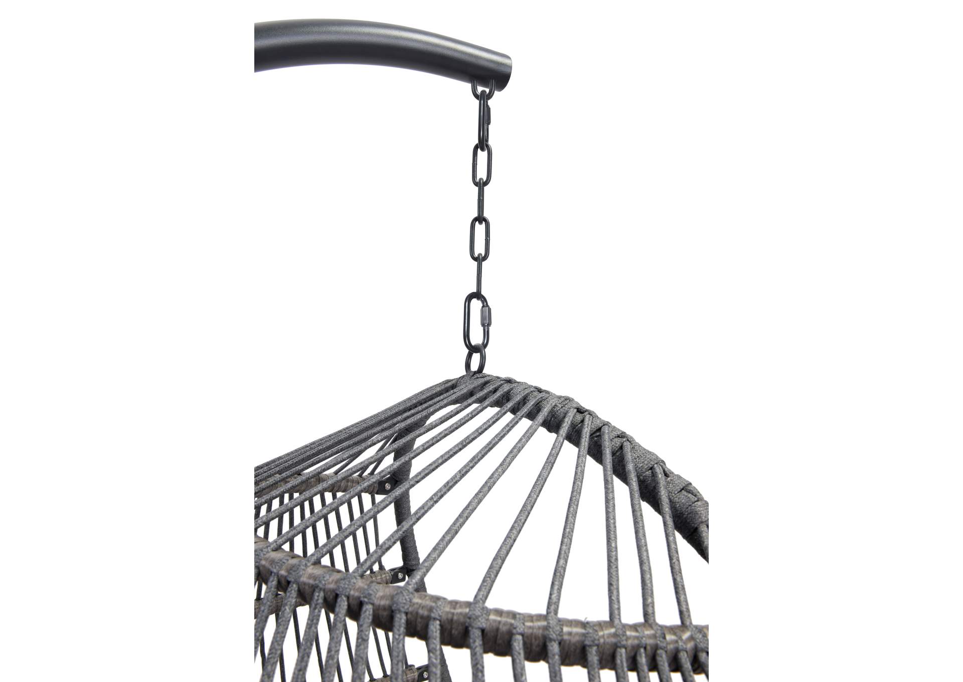 Bilbao Hanging Chair Gray,Zuo