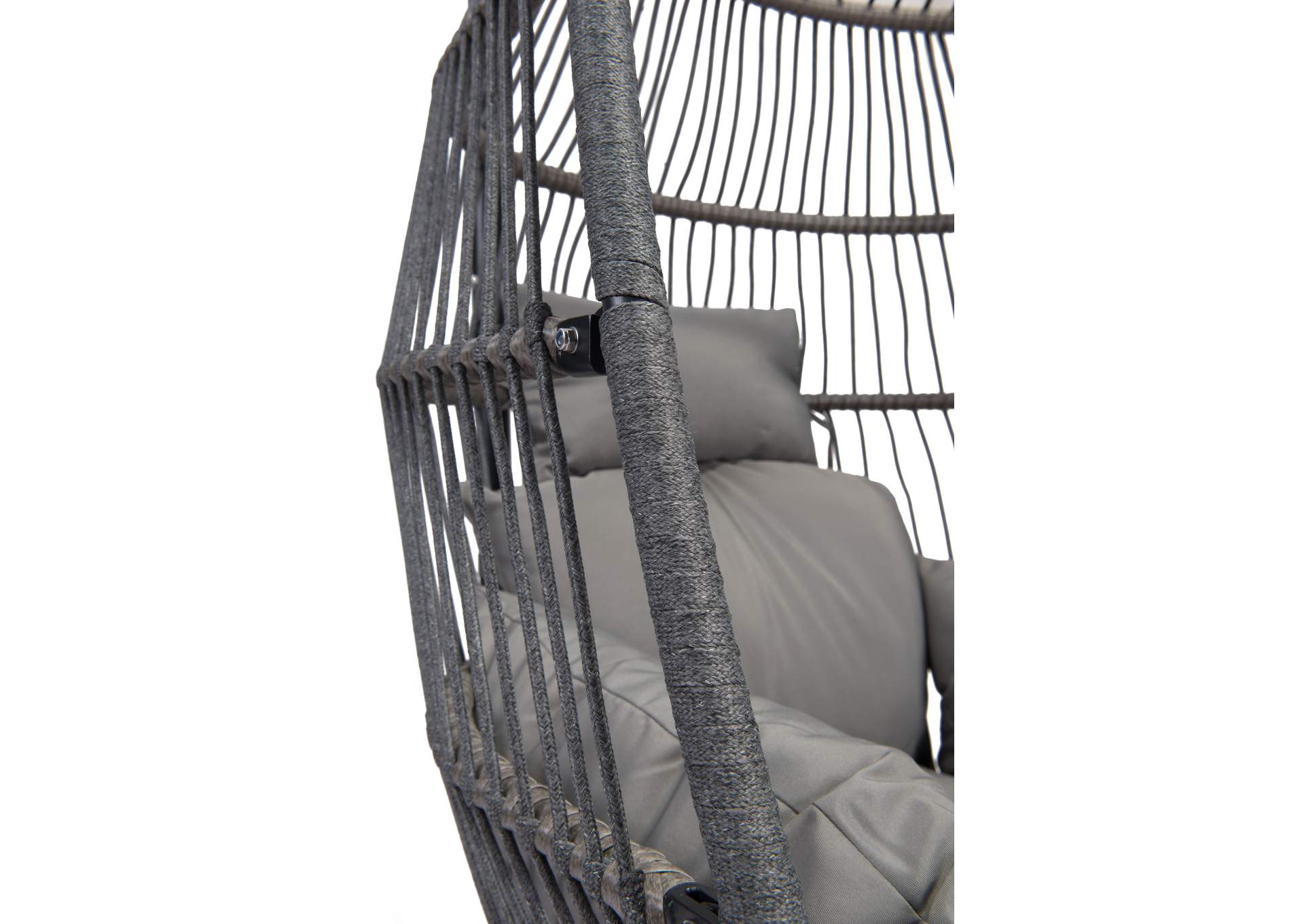 Bilbao Hanging Chair Gray,Zuo