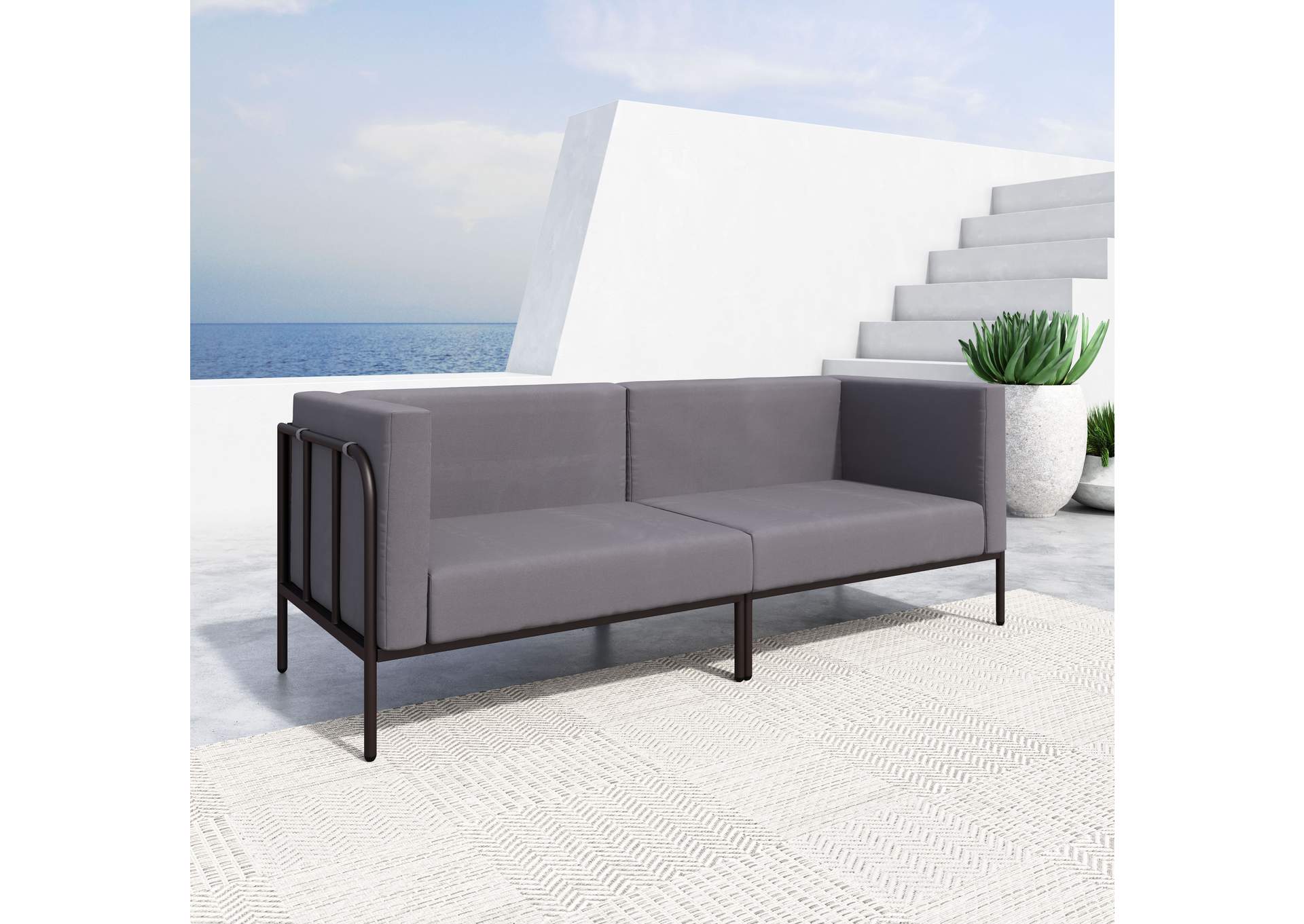 Cancun Sofa Brown,Zuo
