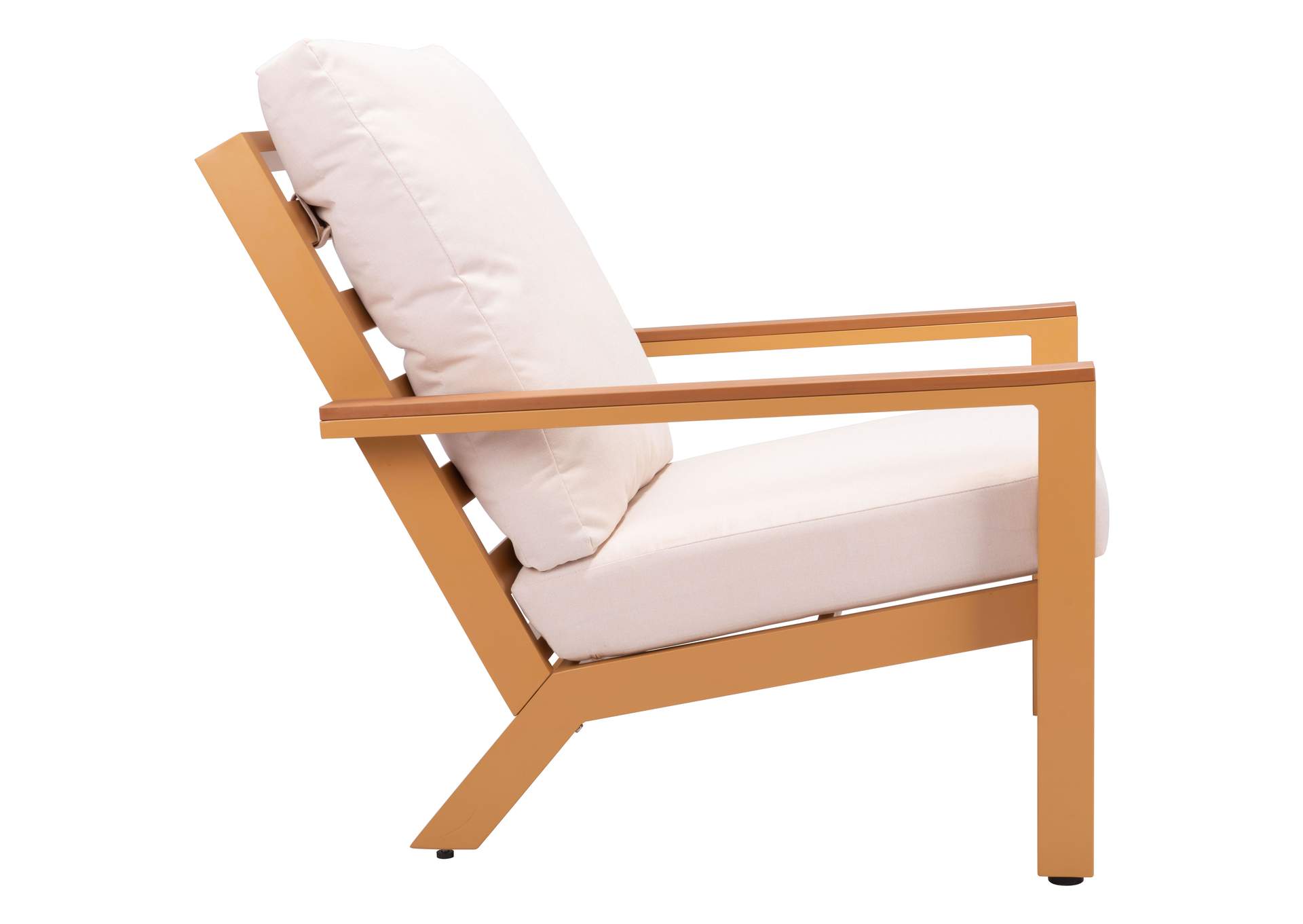 Terrio Accent Chair Beige & Natural,Zuo