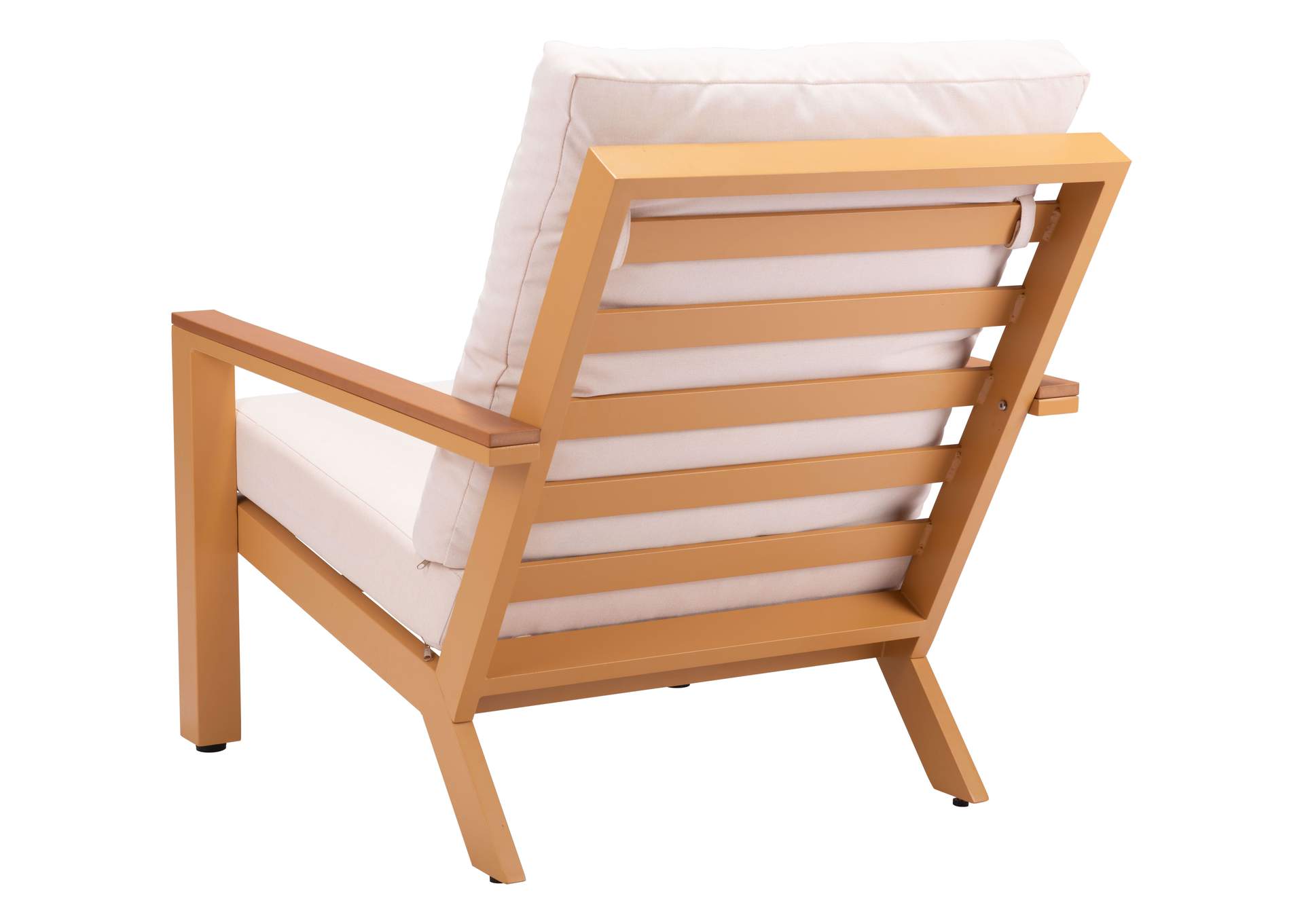 Terrio Accent Chair Beige & Natural,Zuo