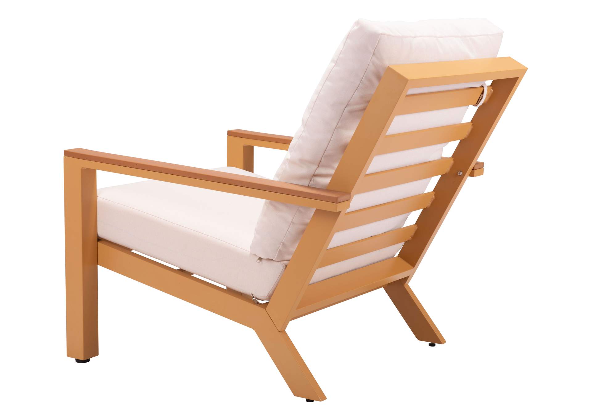 Terrio Accent Chair Beige & Natural,Zuo