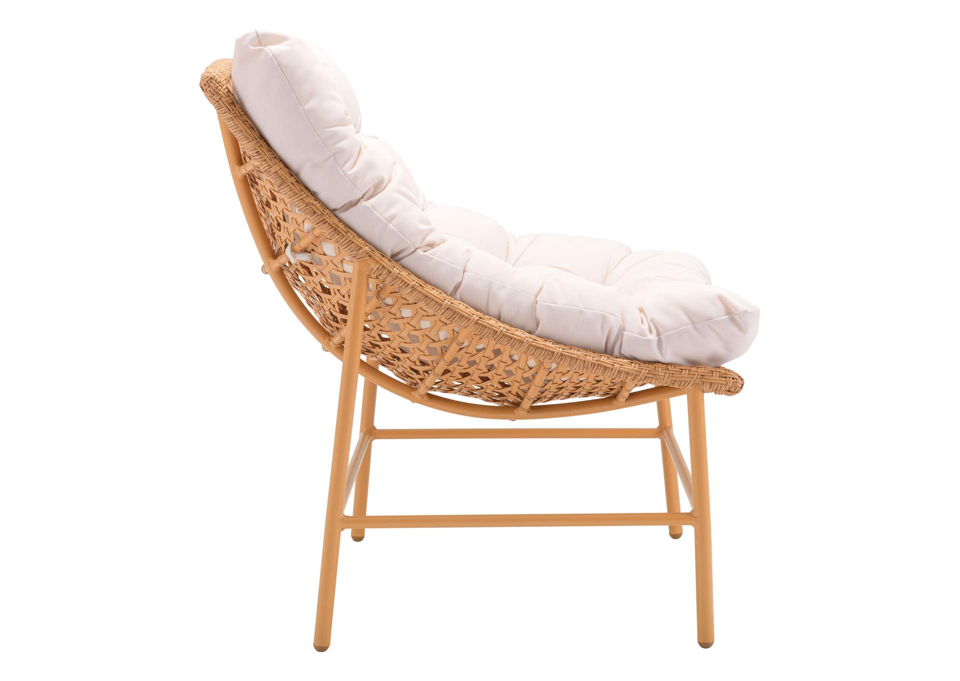 Merilyn Accent Chair Beige & Natural,Zuo