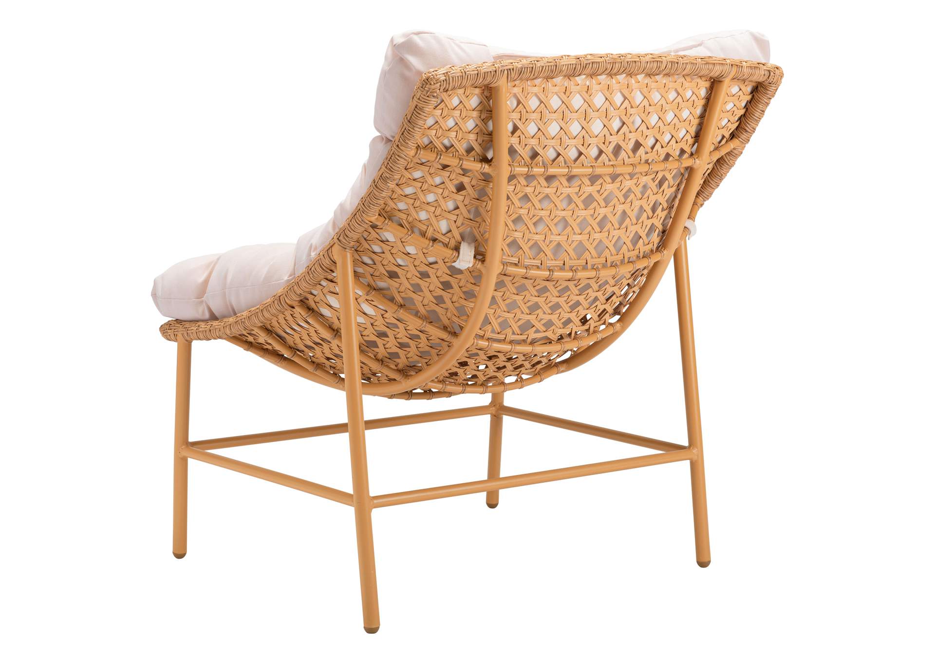 Merilyn Accent Chair Beige & Natural,Zuo