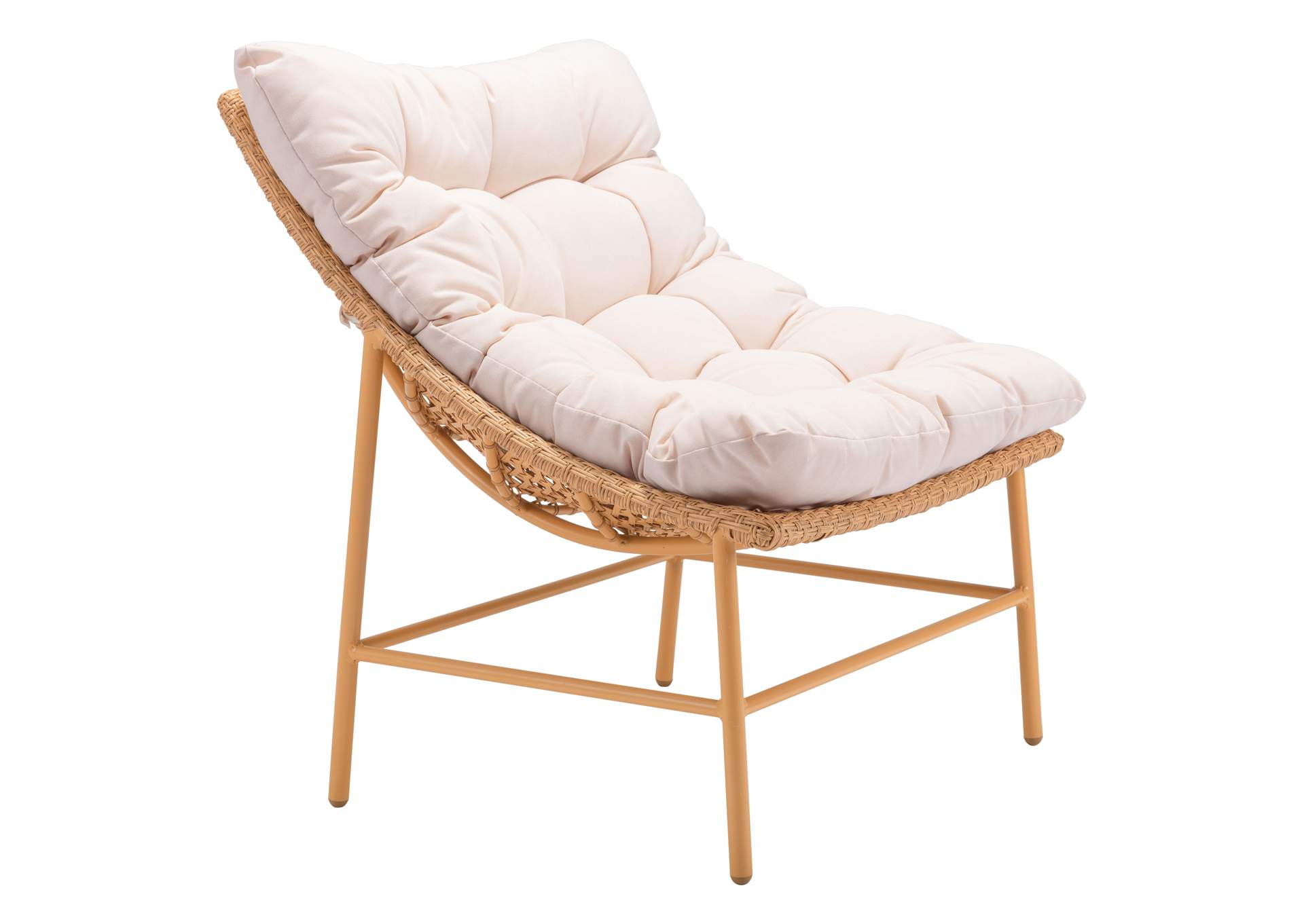 Merilyn Accent Chair Beige & Natural,Zuo