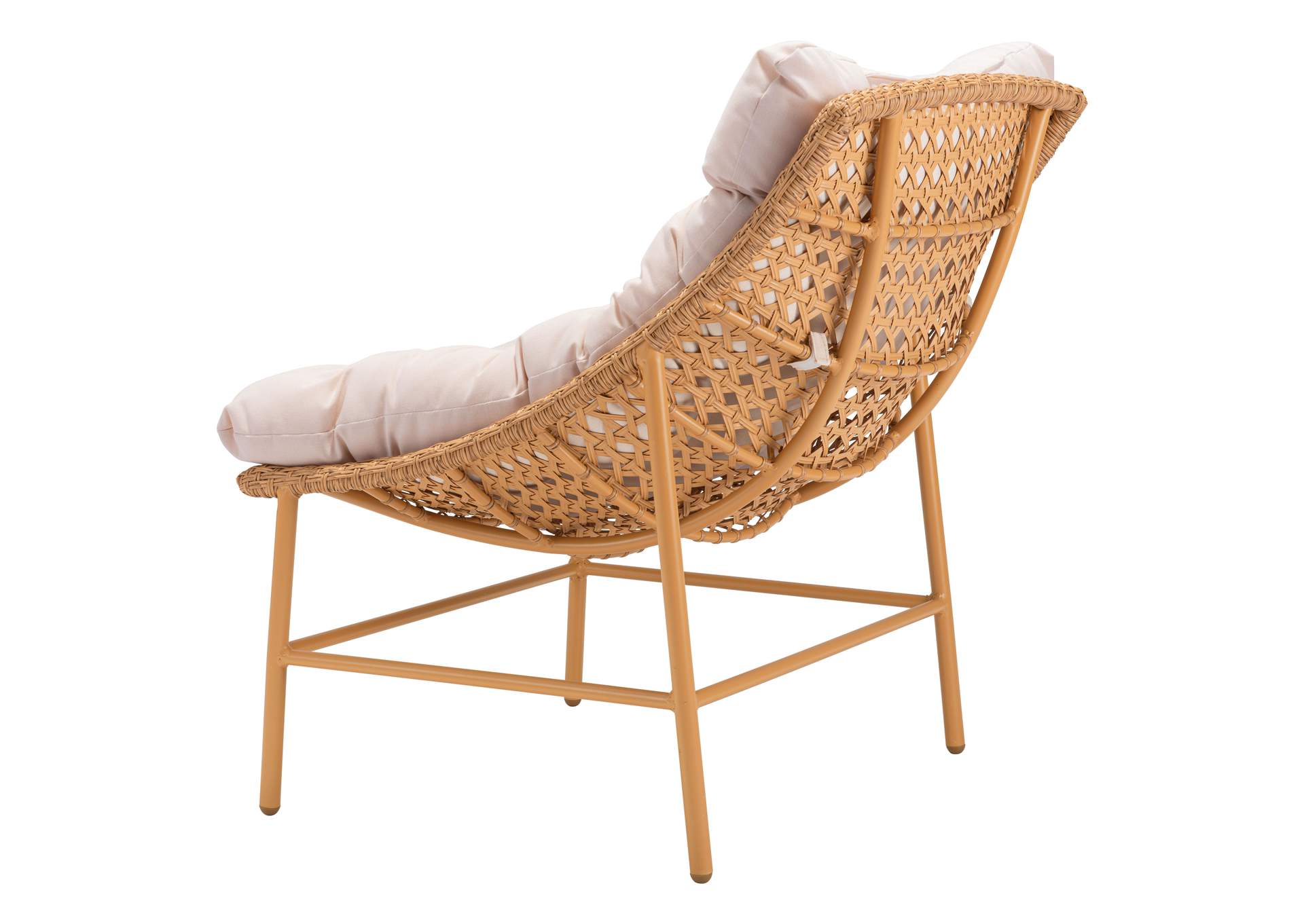 Merilyn Accent Chair Beige & Natural,Zuo