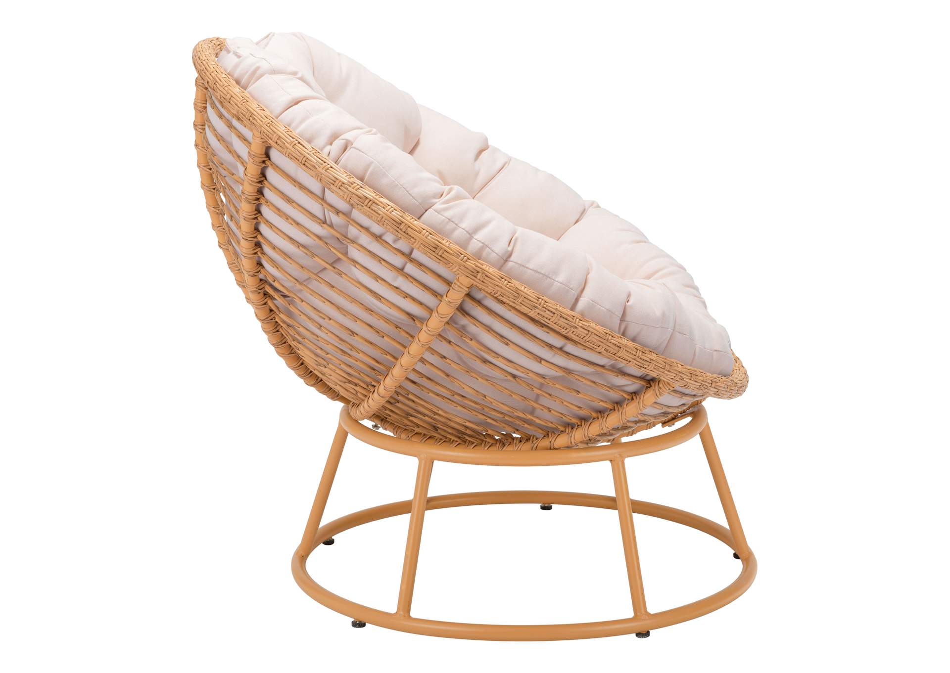 Paz Accent Chair Beige & Natural,Zuo