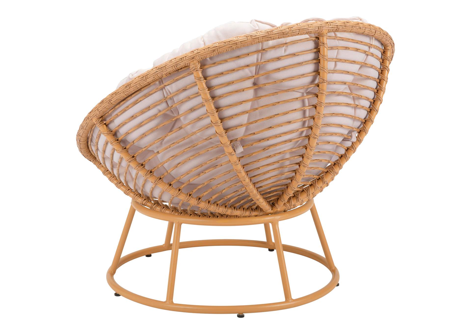 Paz Accent Chair Beige & Natural,Zuo