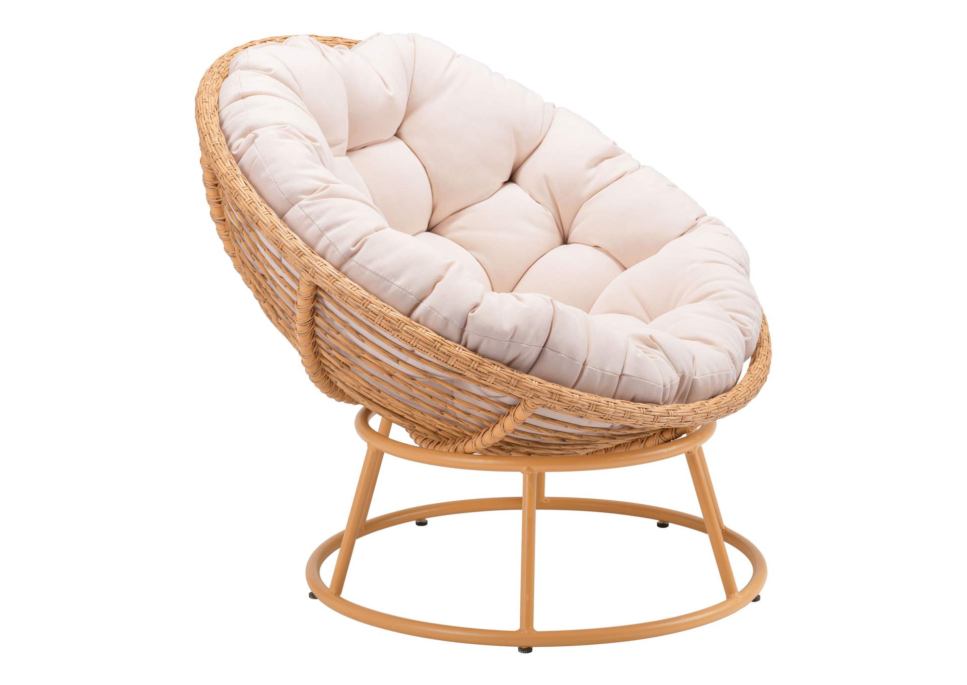 Paz Accent Chair Beige & Natural,Zuo