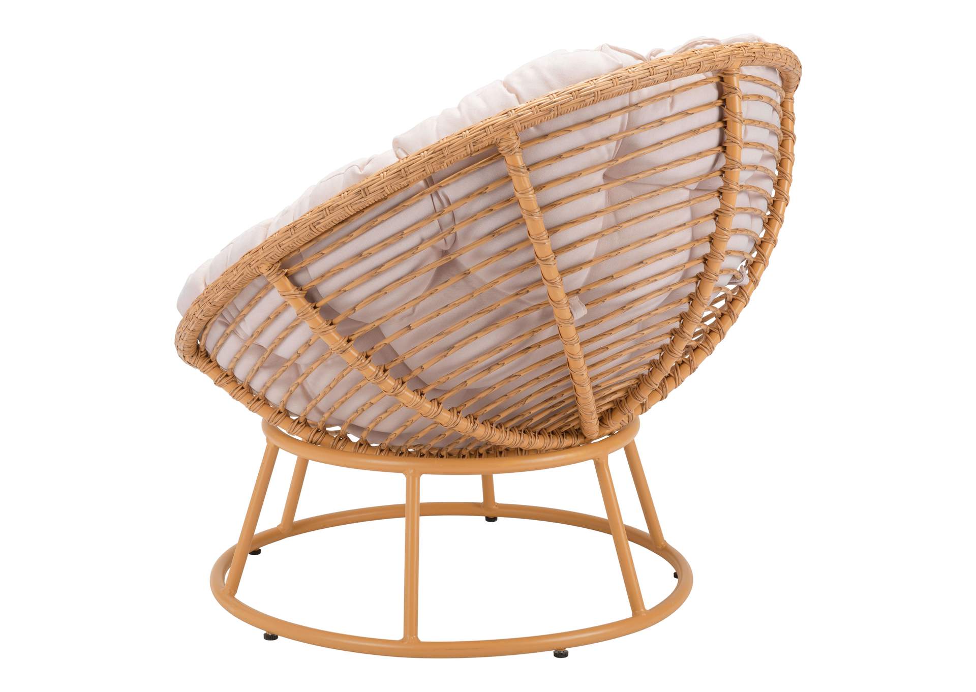 Paz Accent Chair Beige & Natural,Zuo