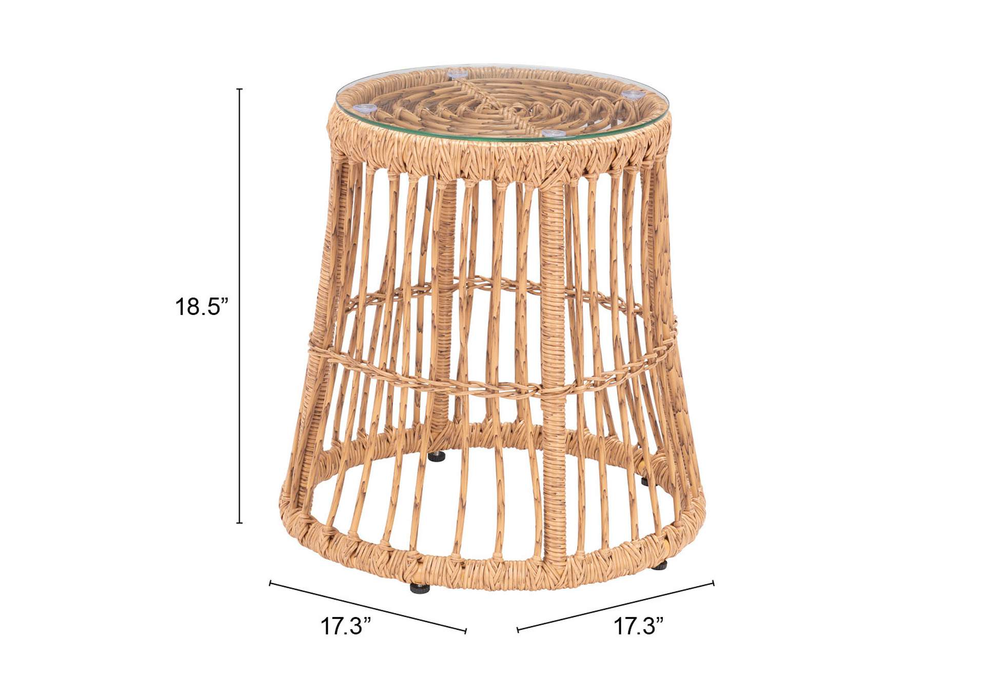 Wendy Side Table Natural,Zuo
