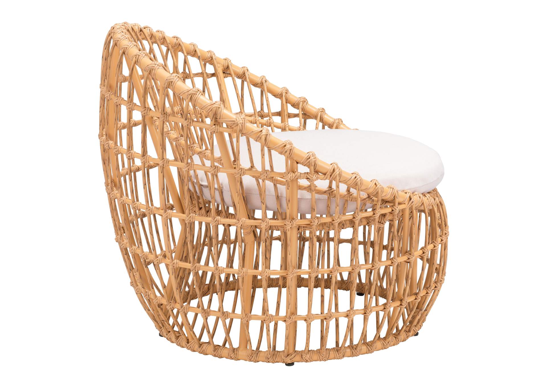 Sasso Accent Chair Beige & Natural,Zuo