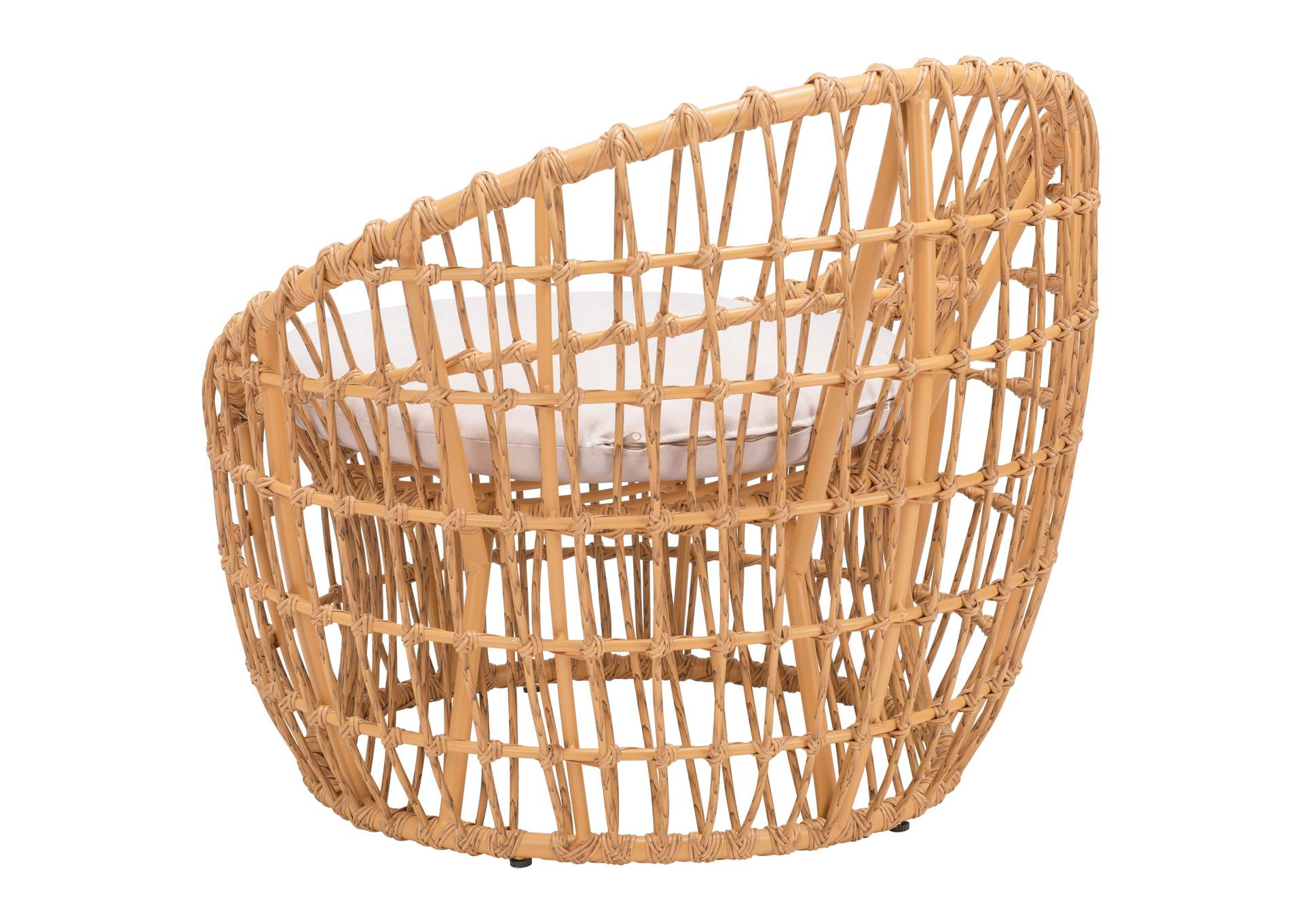 Sasso Accent Chair Beige & Natural,Zuo