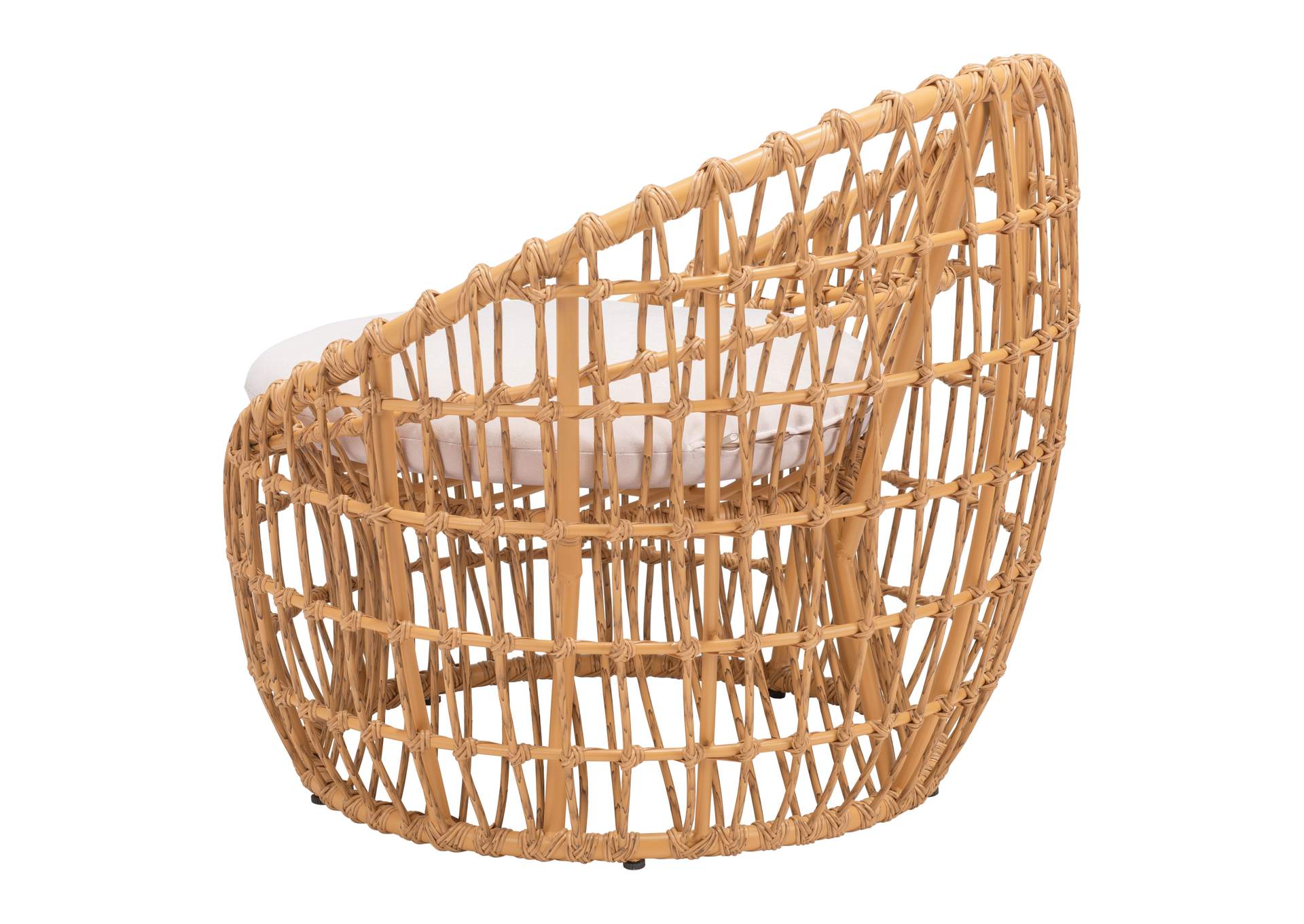 Sasso Accent Chair Beige & Natural,Zuo