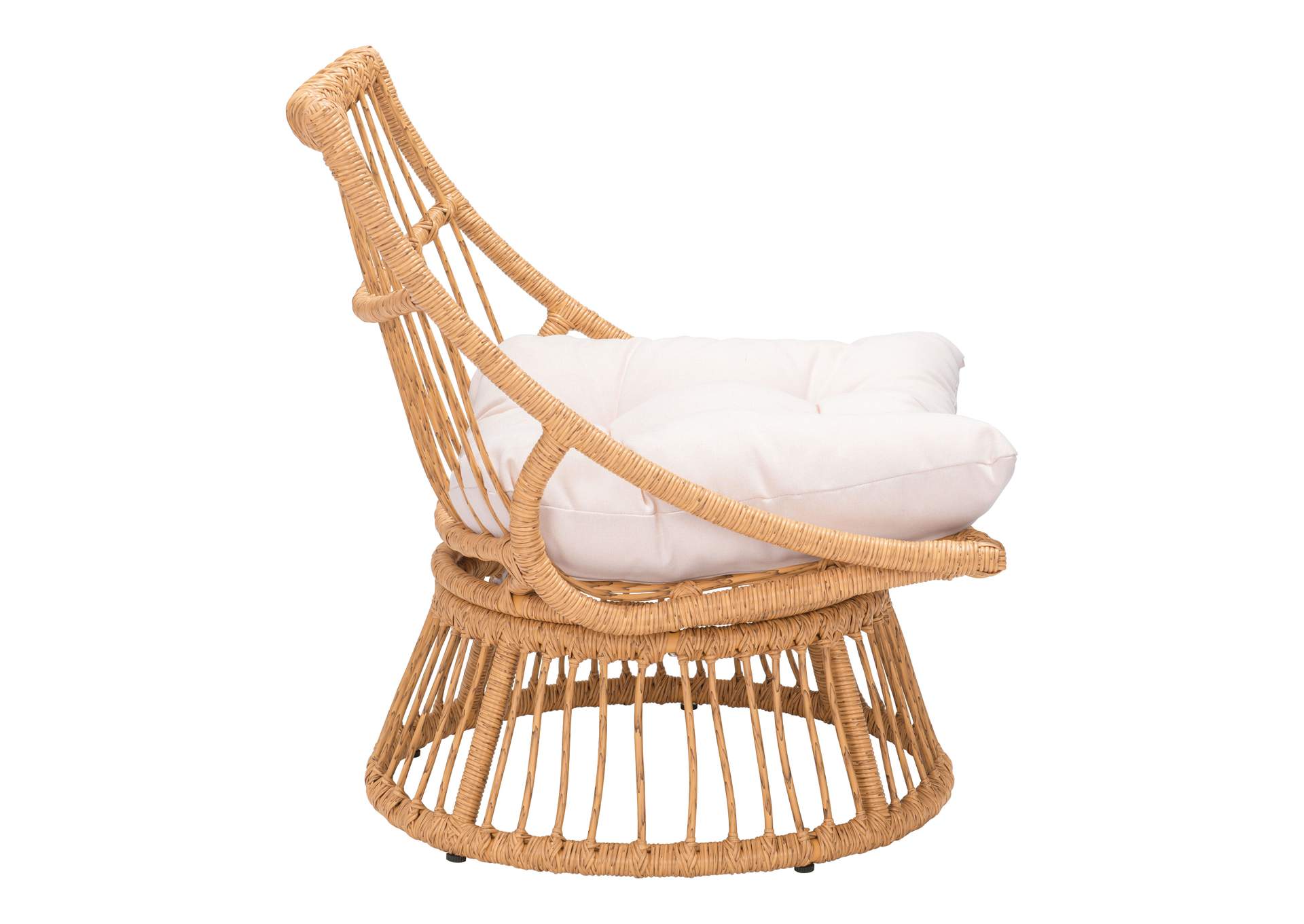 Franco Accent Chair Beige & Natural,Zuo