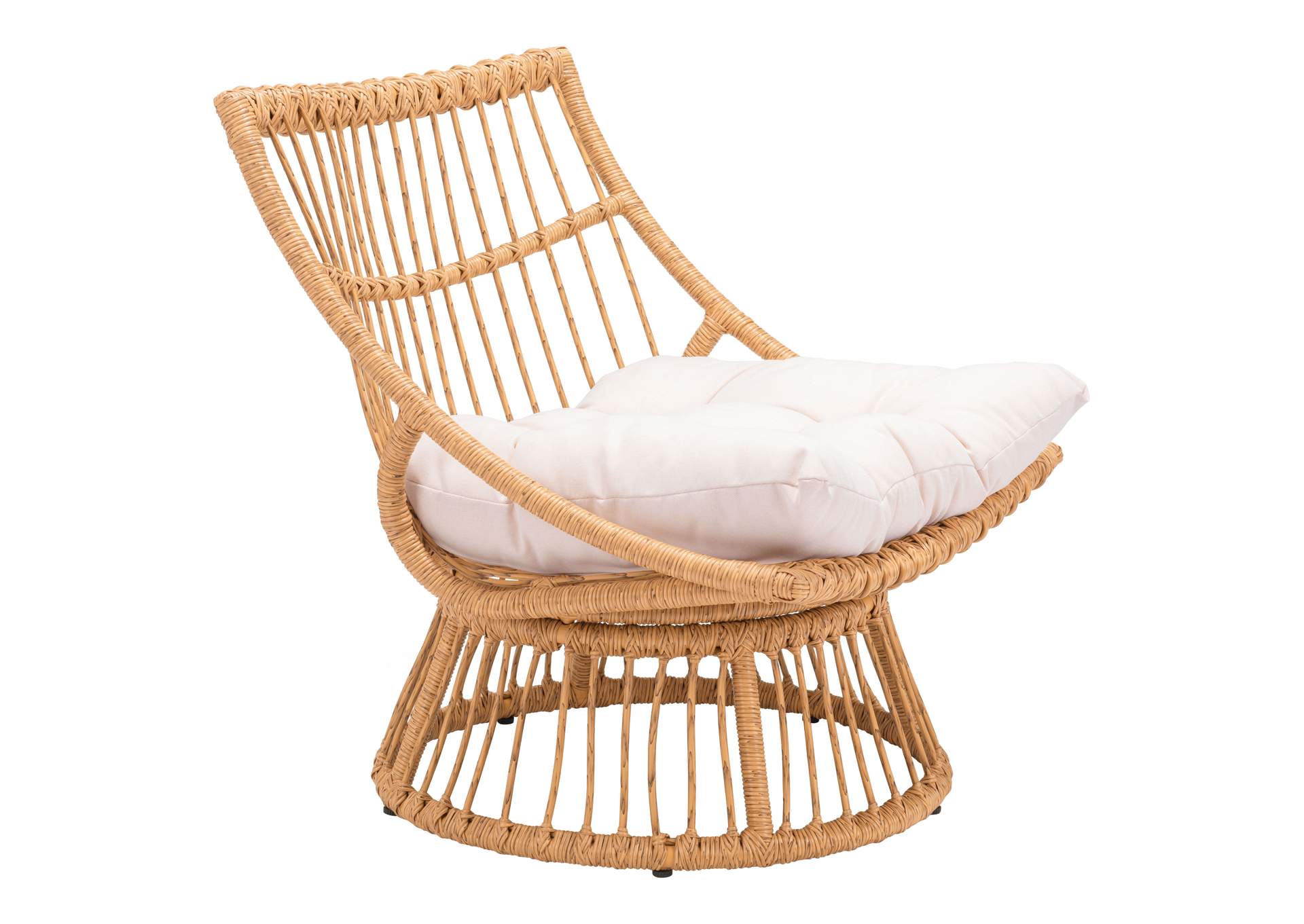 Franco Accent Chair Beige & Natural,Zuo