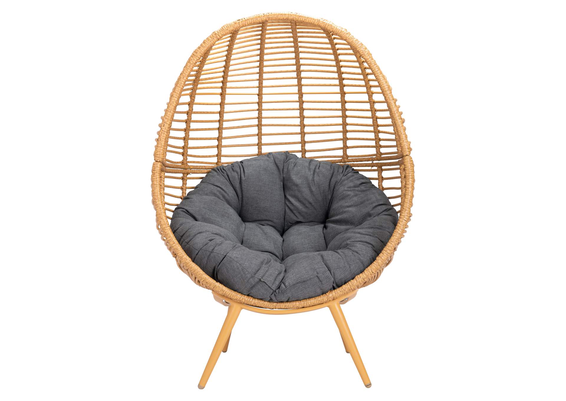 Kelley Accent Chair Gray & Natural,Zuo