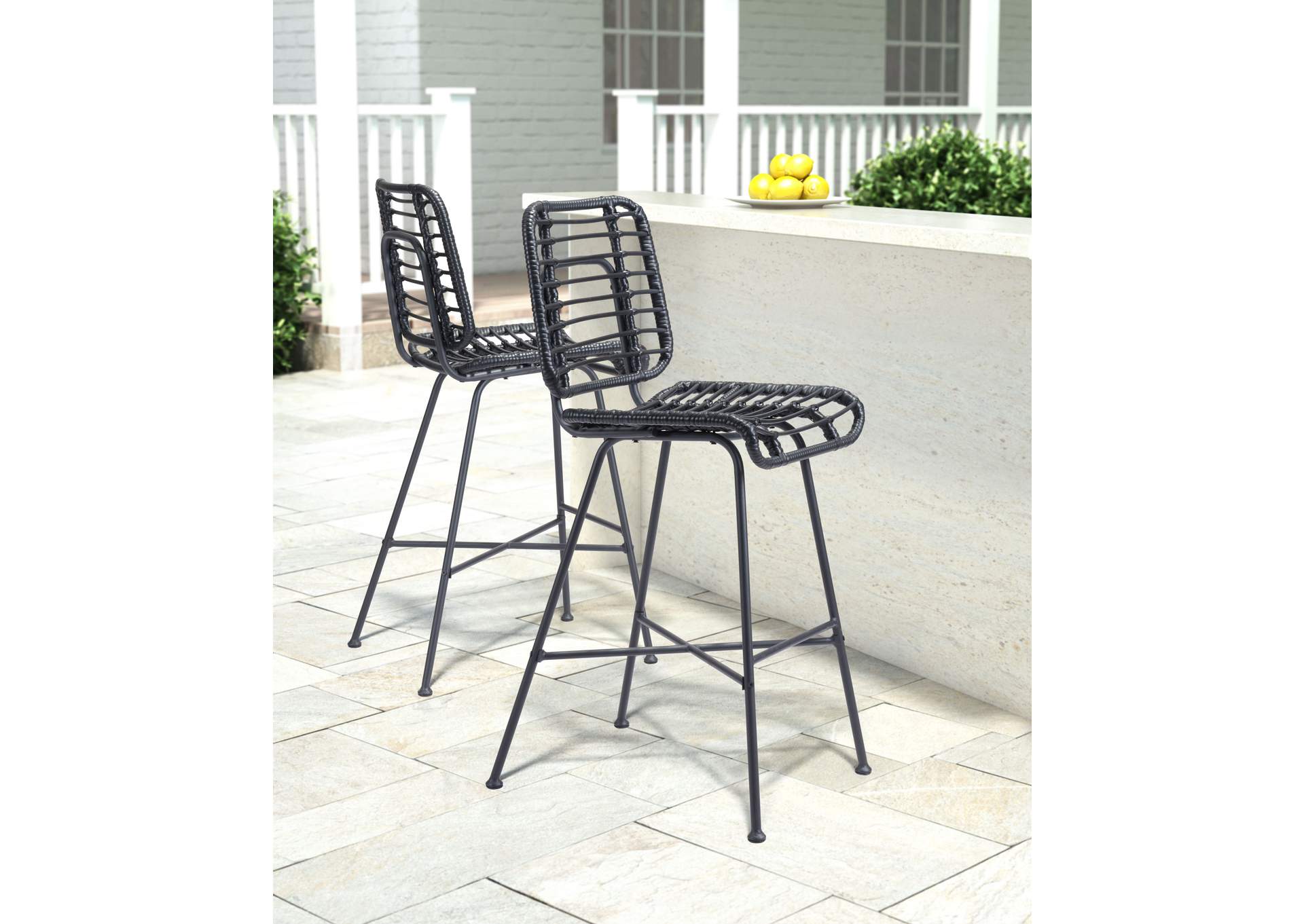 Murcia Barstool (Set Of 2) Black,Zuo