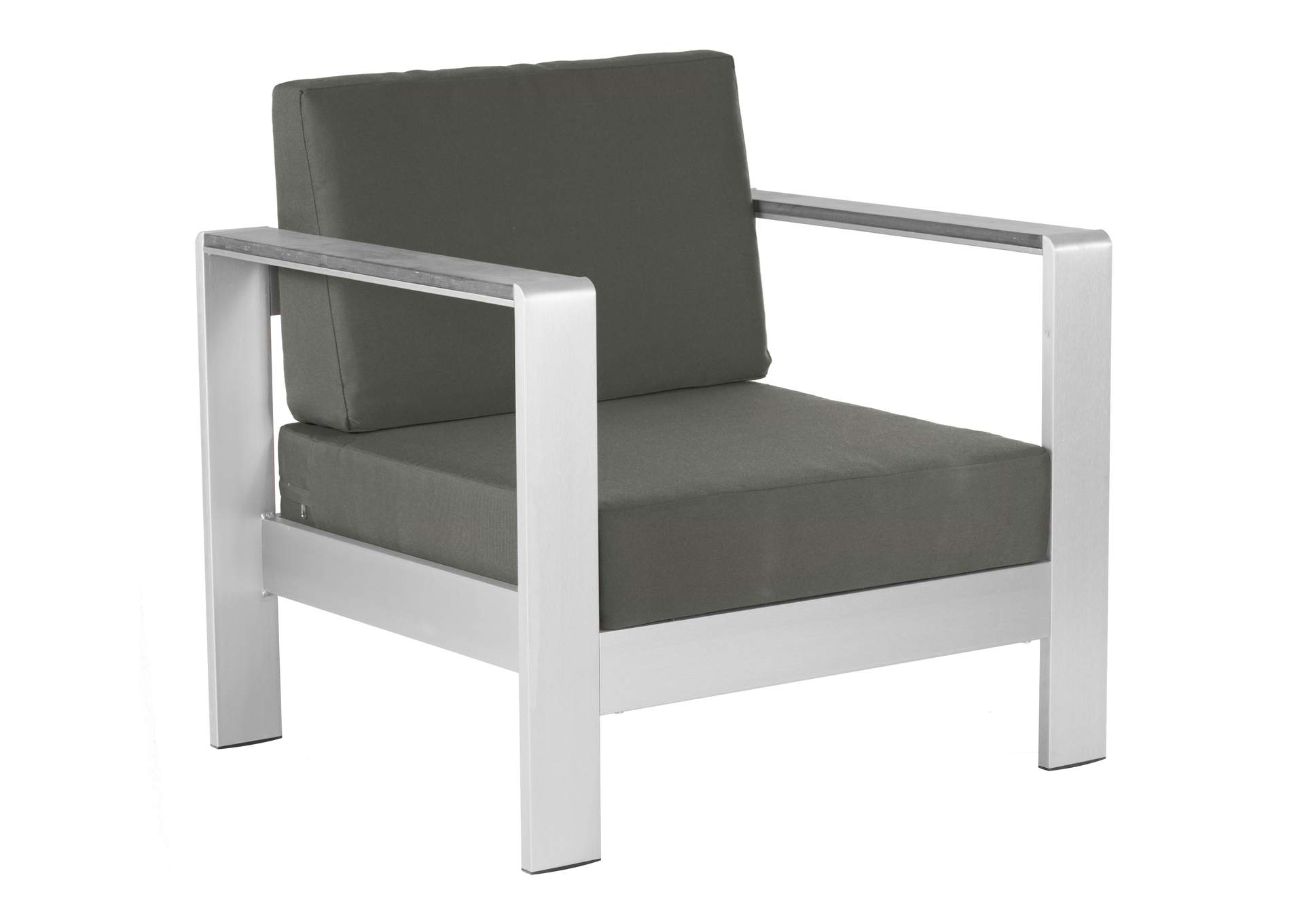 Cosmopolitan Arm Chair Gray,Zuo