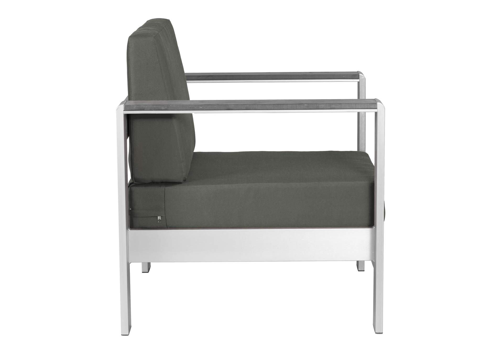Cosmopolitan Arm Chair Gray,Zuo
