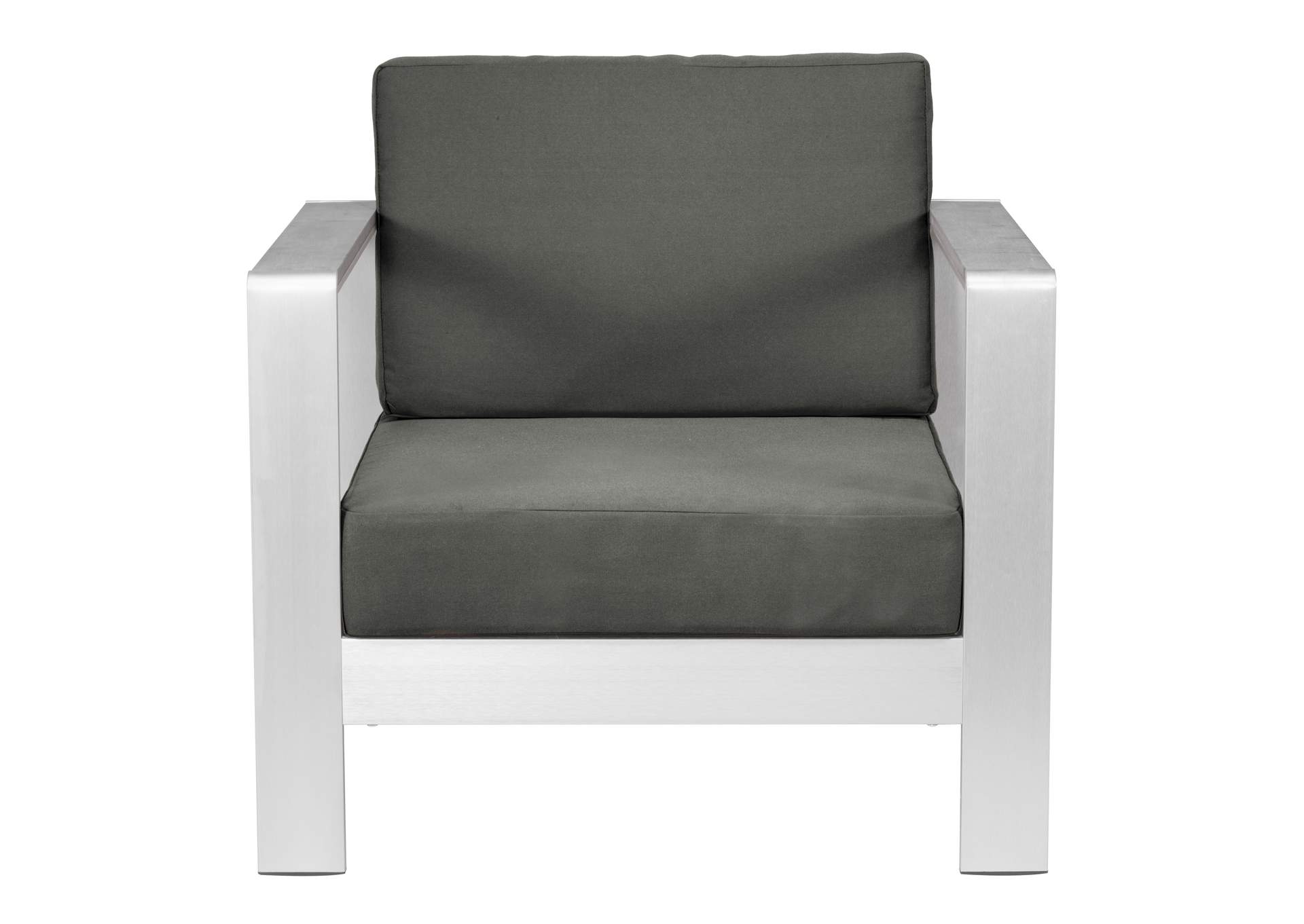 Cosmopolitan Arm Chair Gray,Zuo