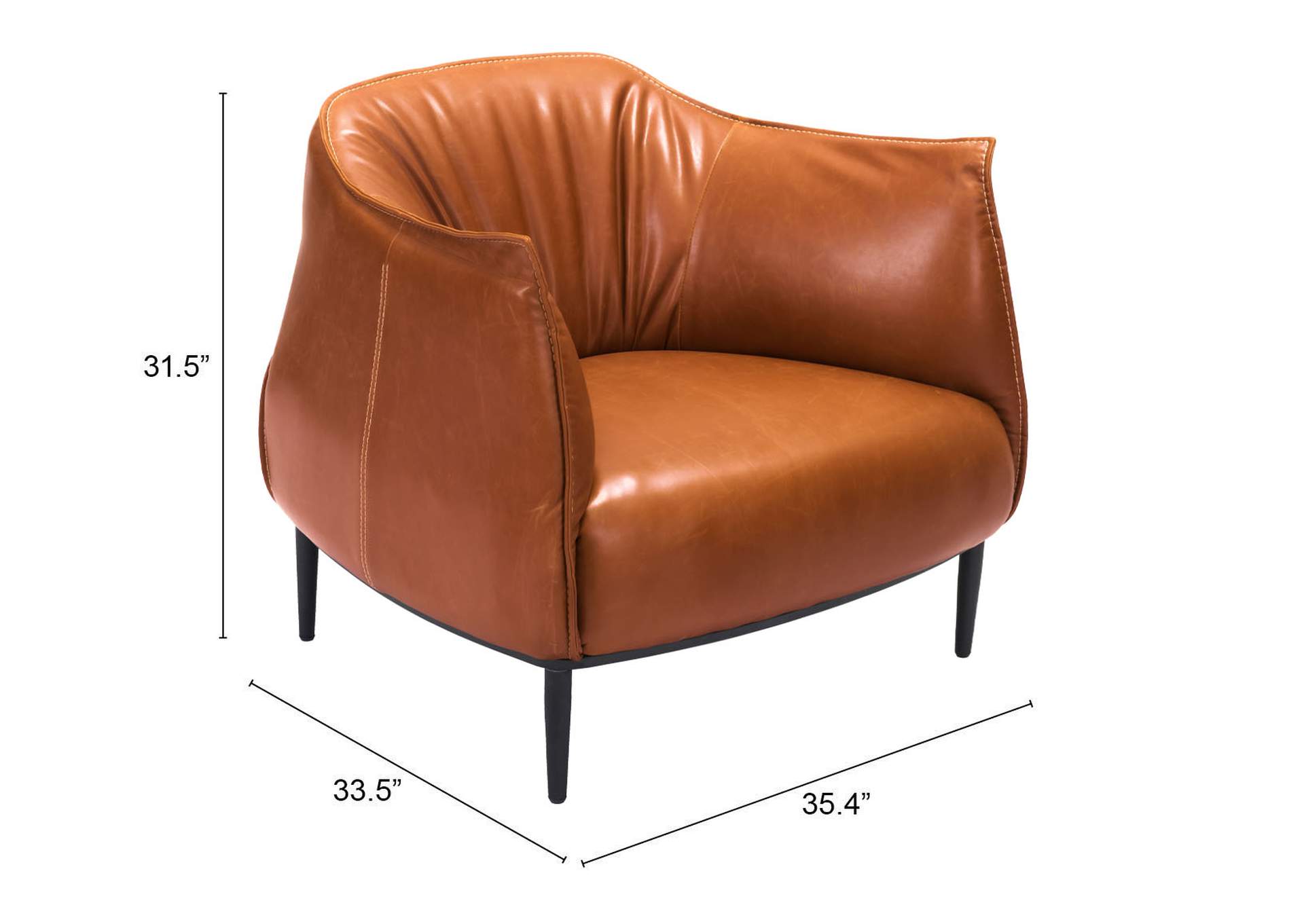 Julian Accent Chair Coffee,Zuo