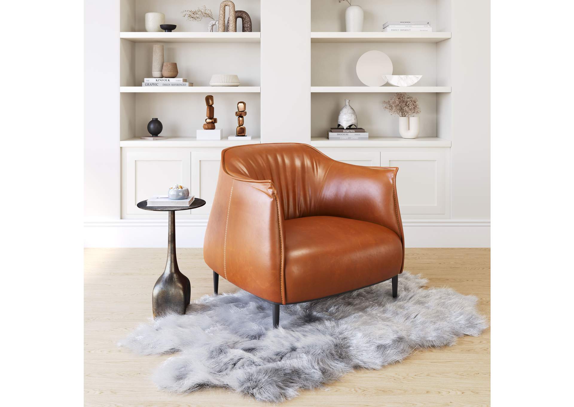Julian Accent Chair Coffee,Zuo