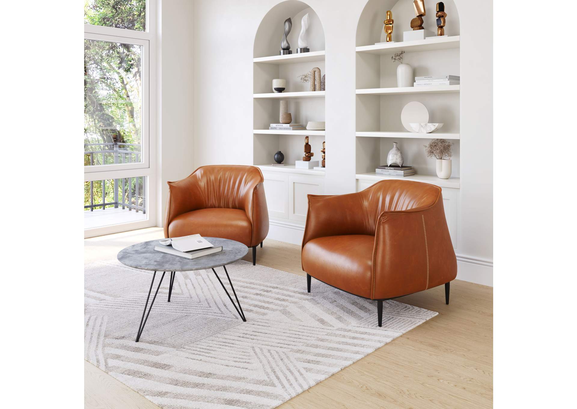 Julian Accent Chair Coffee,Zuo
