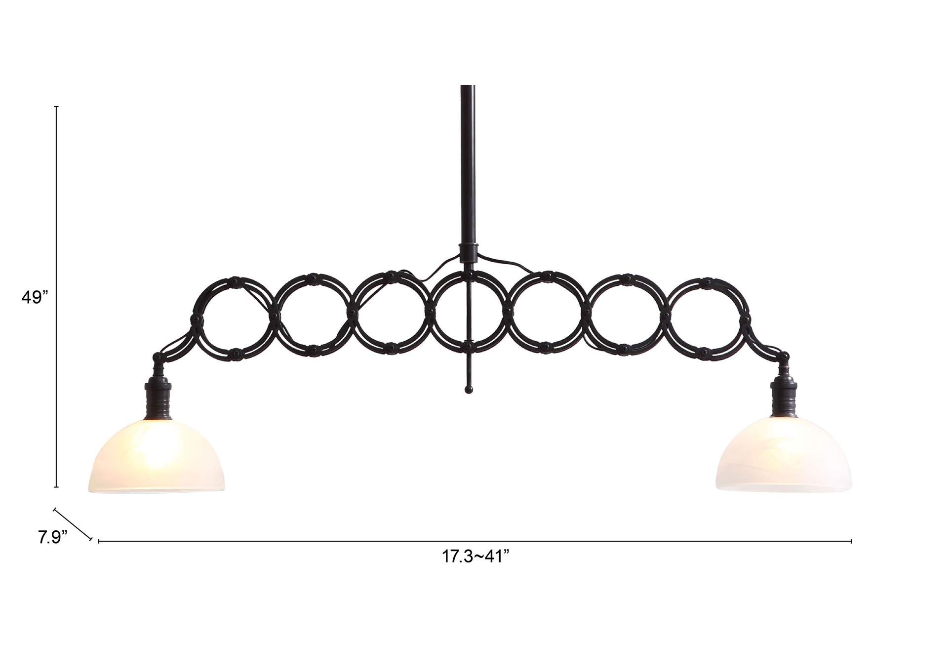 Jade Ceiling Lamp Antique Black Gold,Zuo