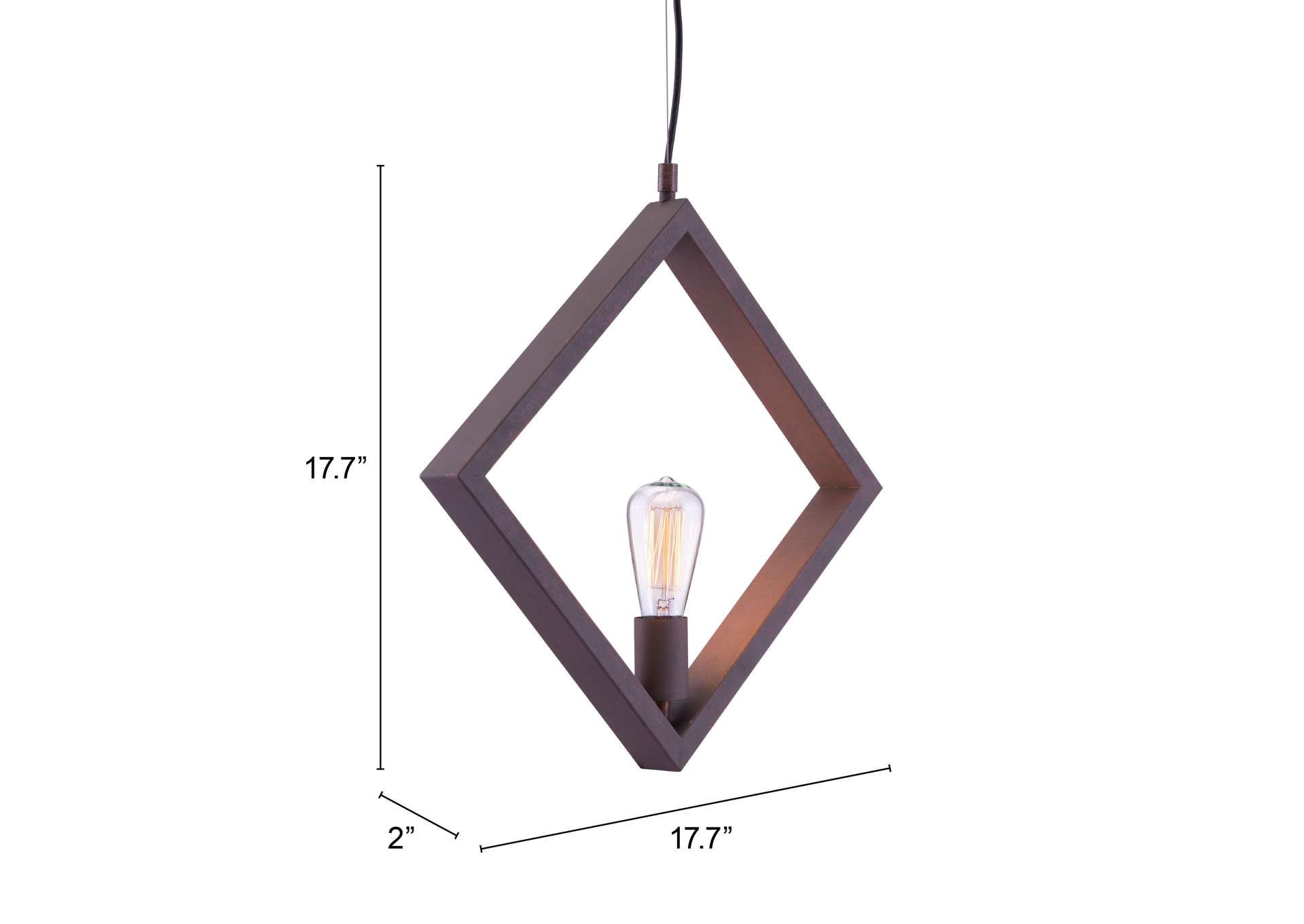Rotorura Ceiling Lamp Rust,Zuo