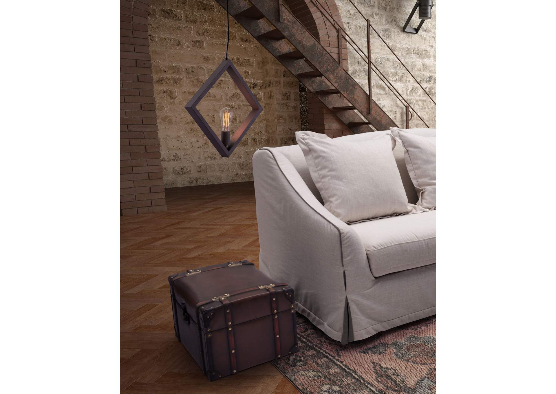 Rotorura Ceiling Lamp Rust,Zuo