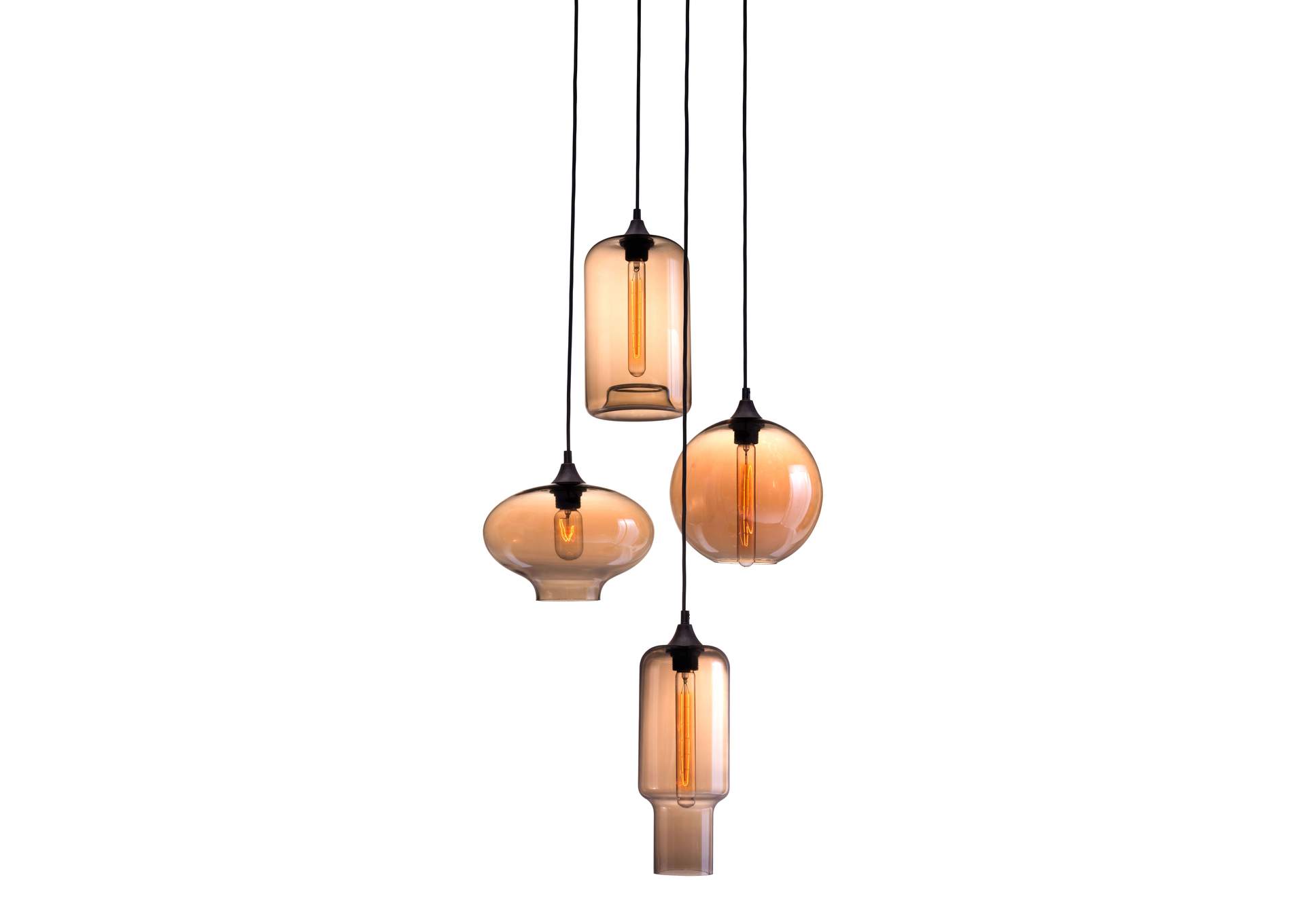 Lambie Ceiling Lamp Rust & Amber,Zuo