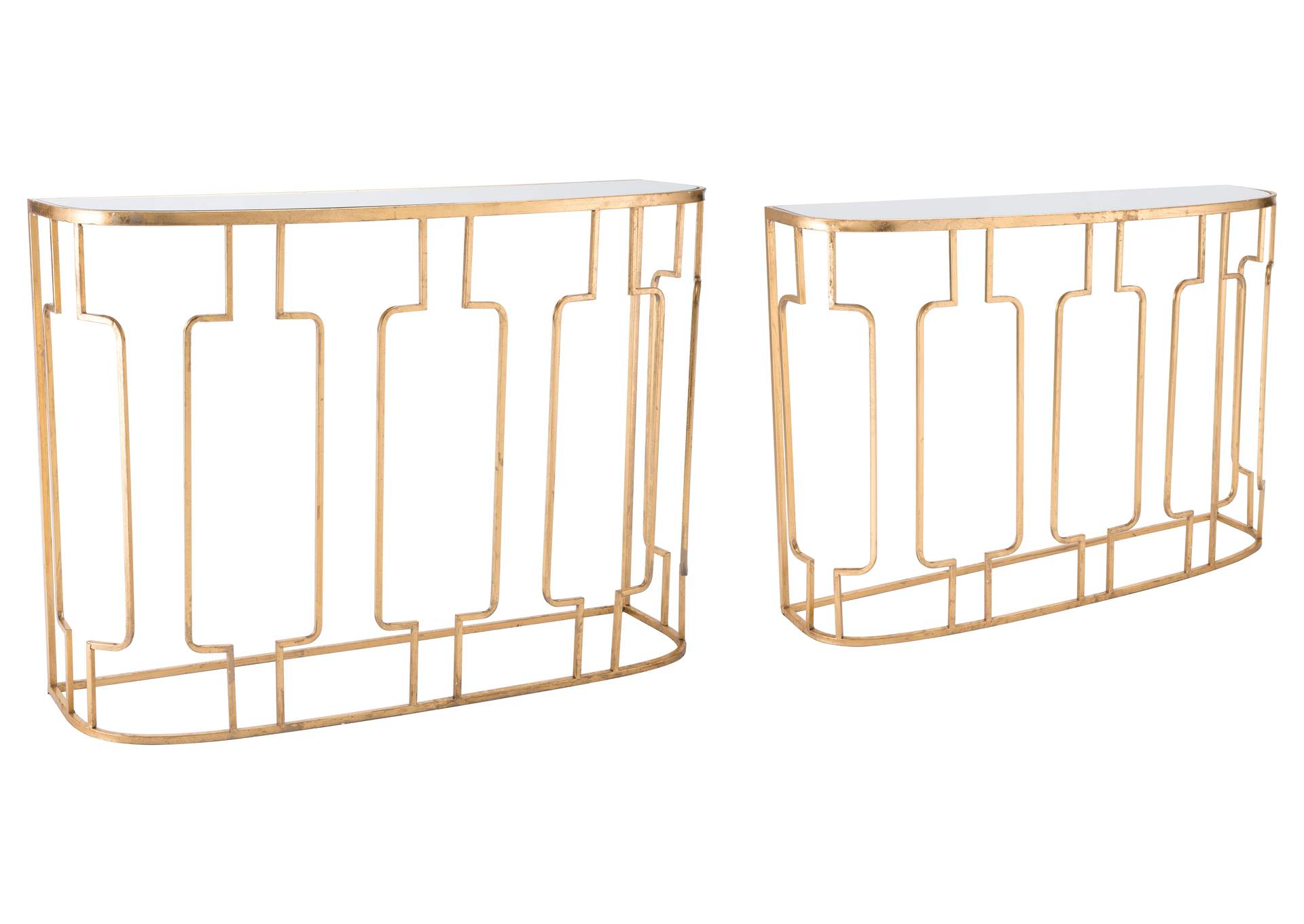 Roma Console Table Set Gold,Zuo
