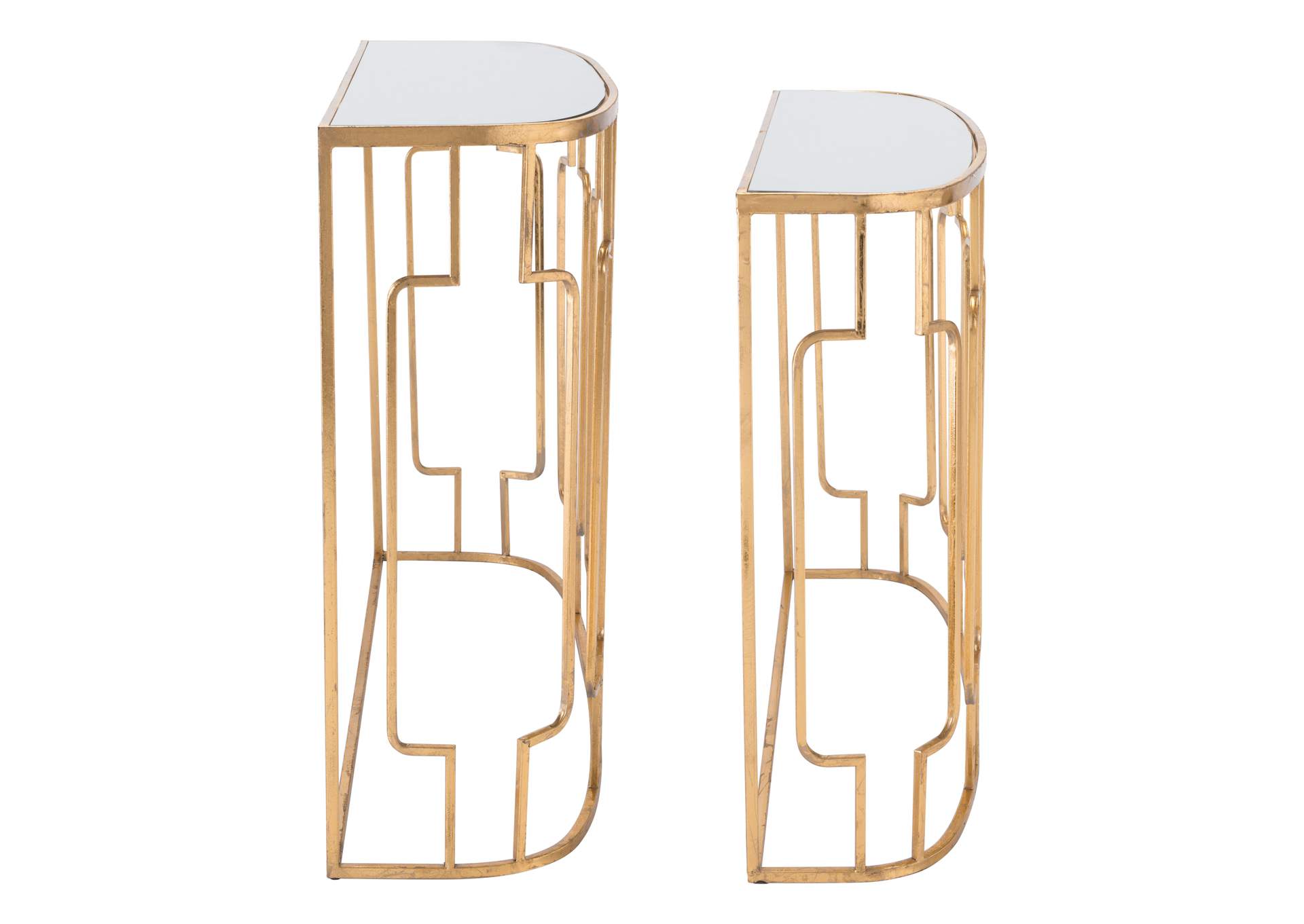 Roma Console Table Set Gold,Zuo