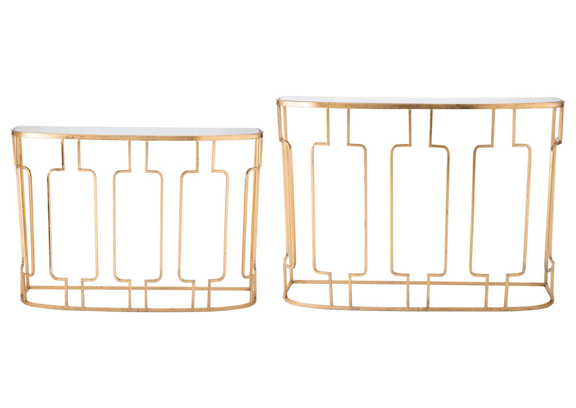 Roma Console Table Set Gold,Zuo
