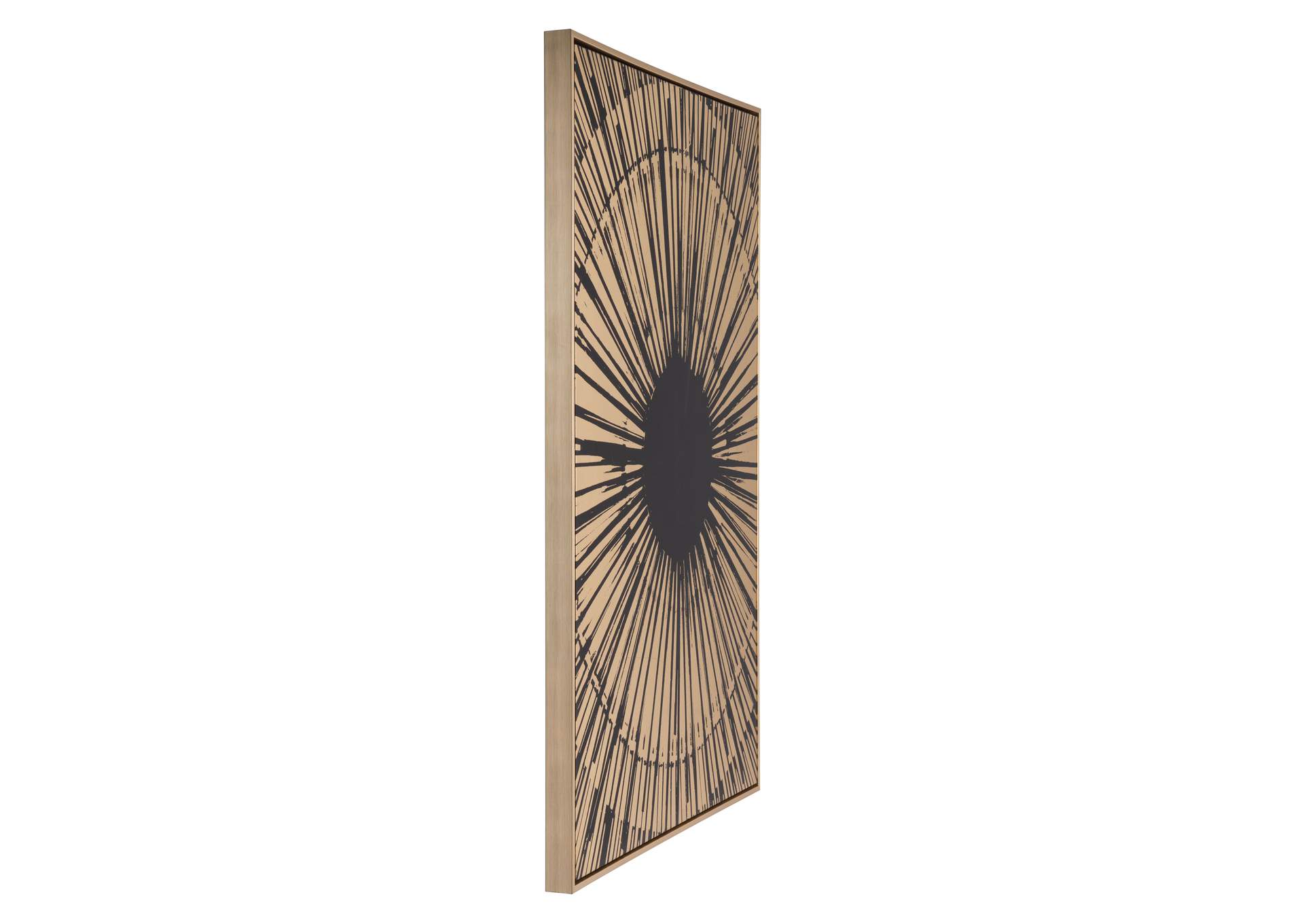 Gold Sunburst Canvas Black & Gold,Zuo