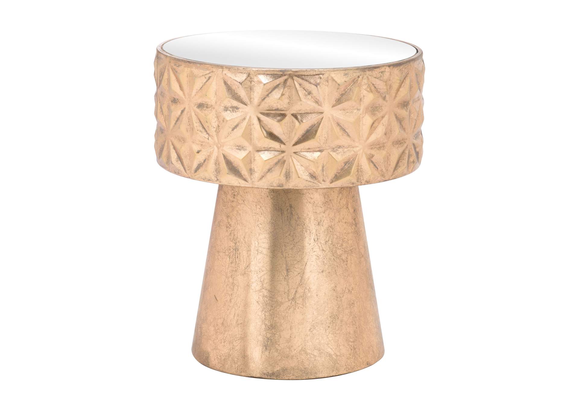 Aztec Side Table Gold,Zuo