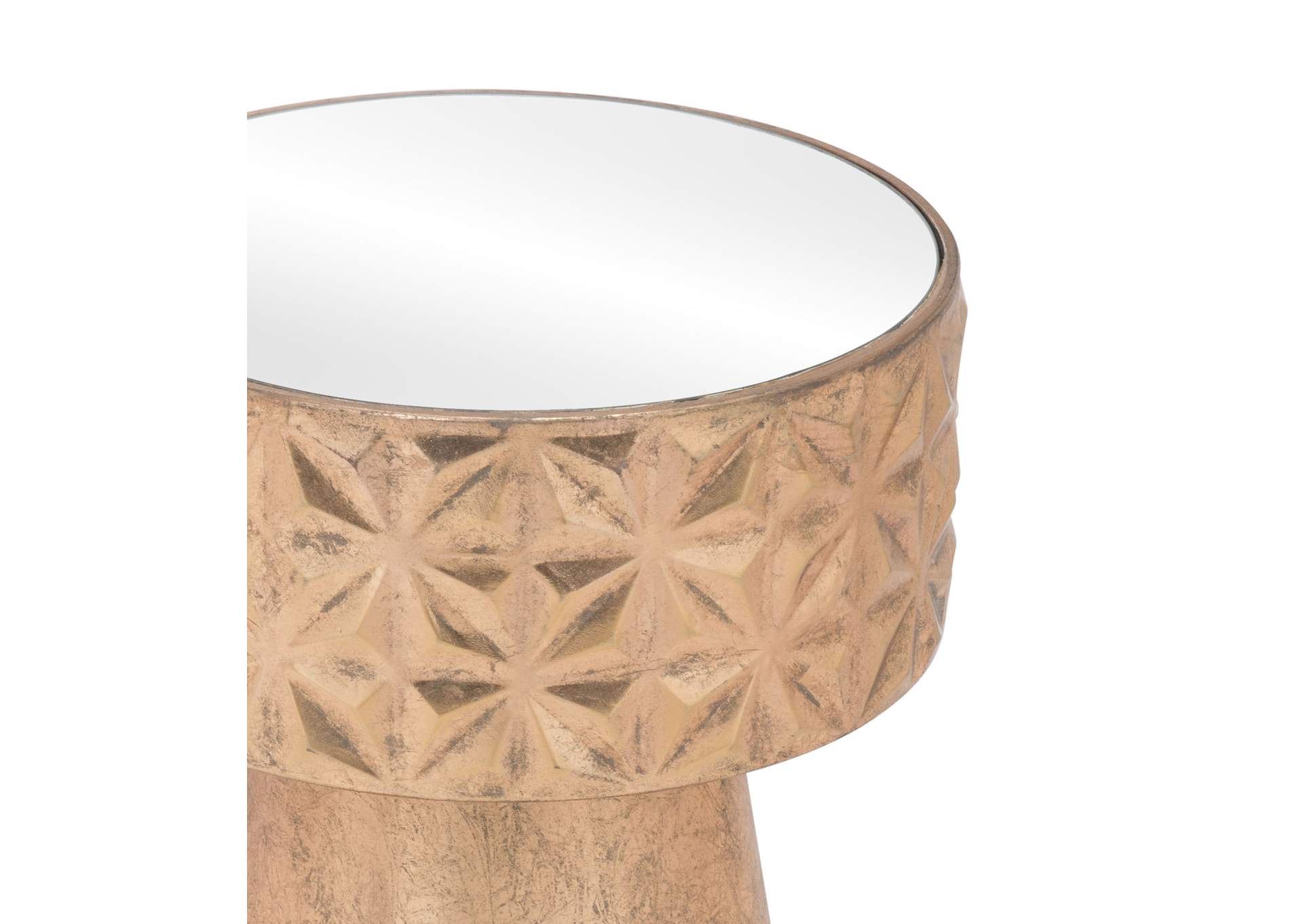 Aztec Side Table Gold,Zuo
