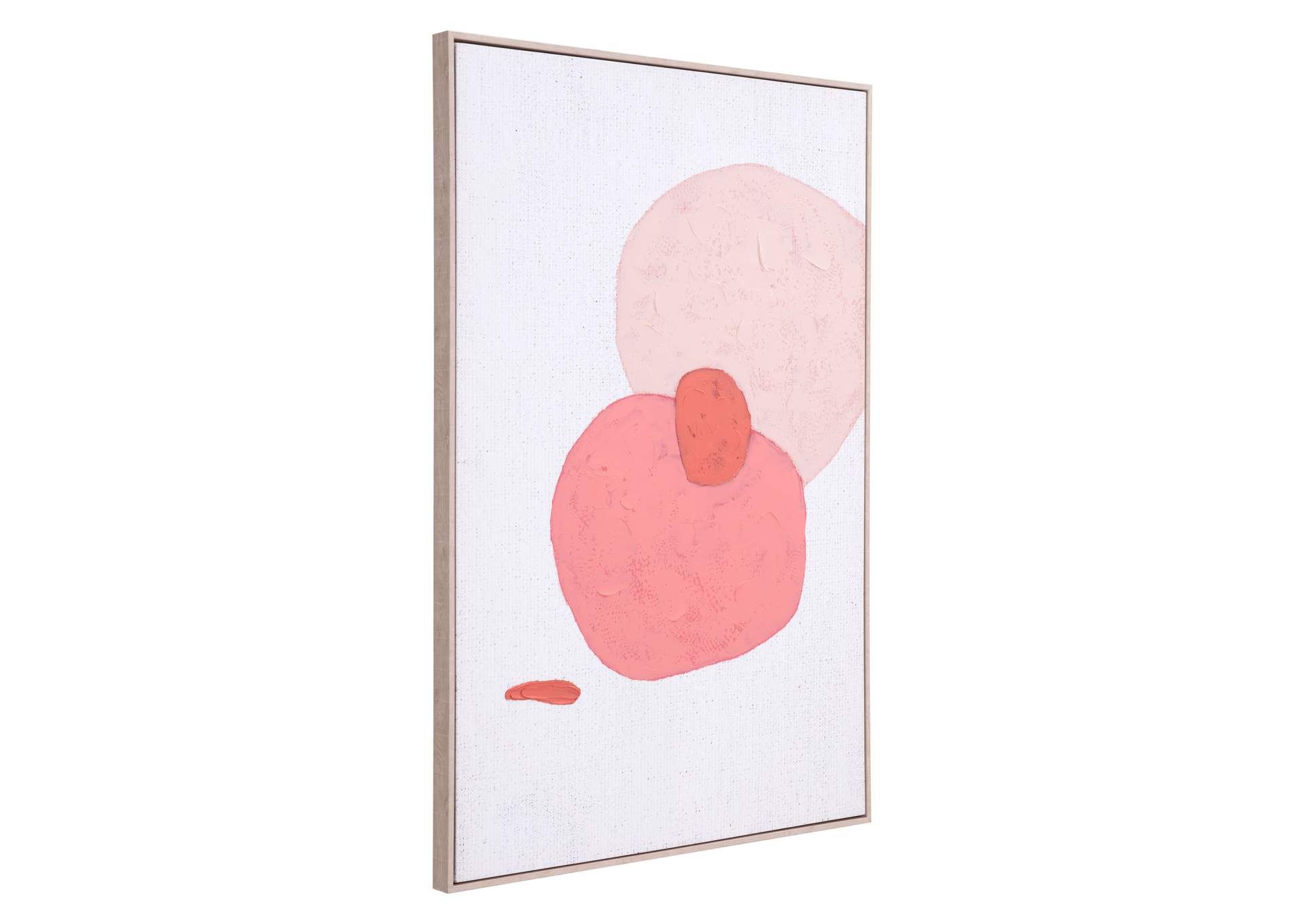 Pink Geode Canvas Wall Art Multicolor,Zuo