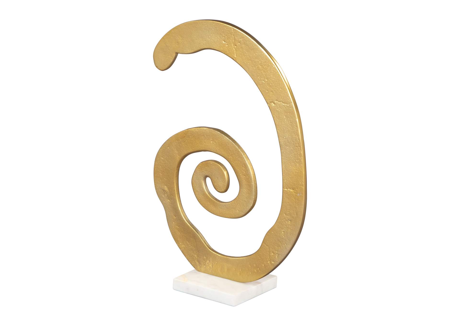 Spiral Table Art Gold & White,Zuo