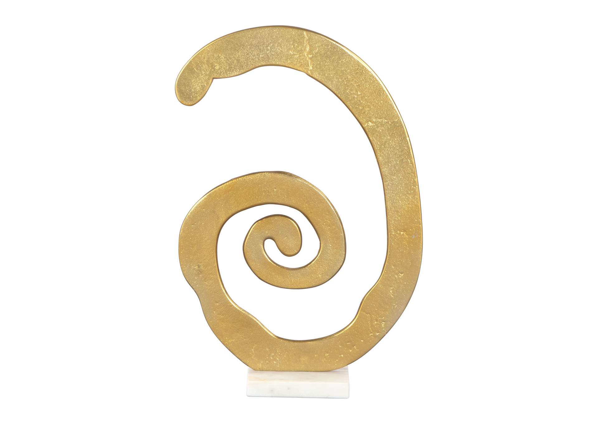 Spiral Table Art Gold & White,Zuo