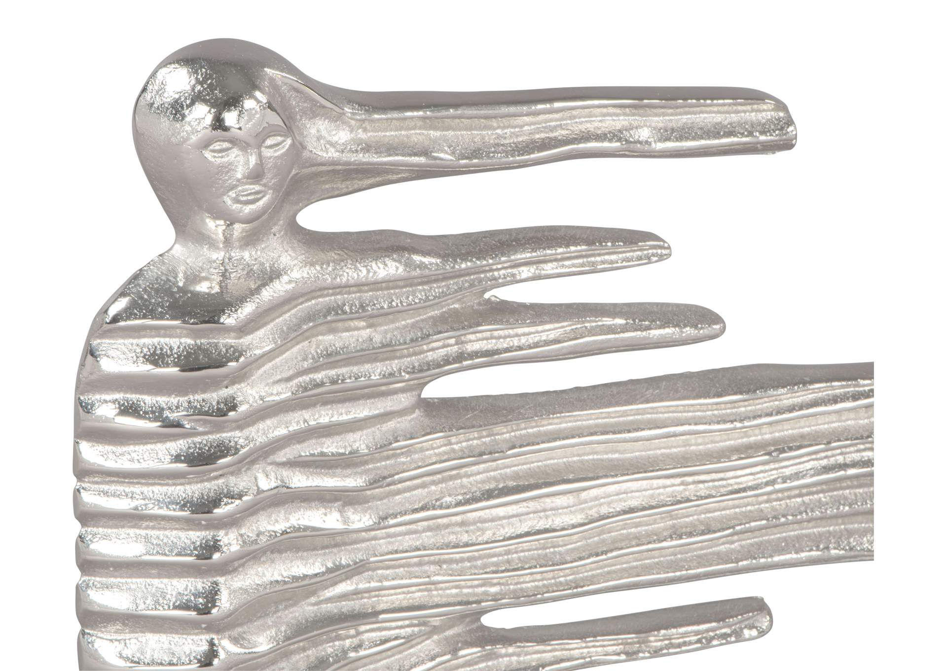 Streak Table Art Silver & White,Zuo