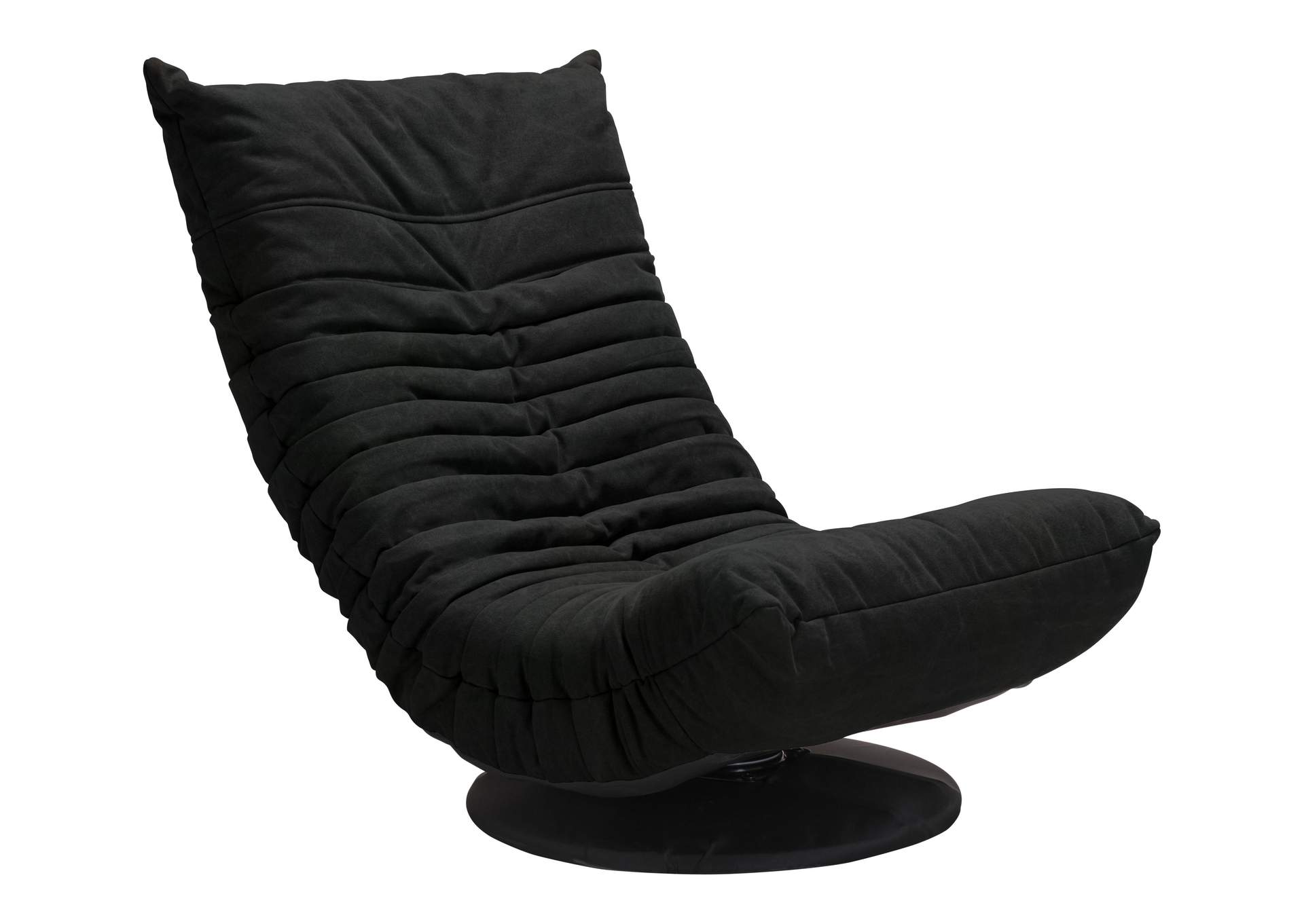 Down Low Swivel Chair Black,Zuo