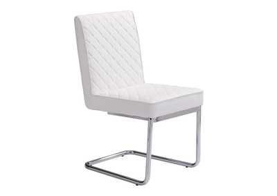 Image for Quilt Armless Dining Chair [Set of 2] White
