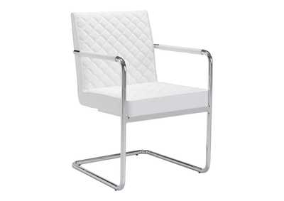 Quilt Dining Chair [Set of 2] White